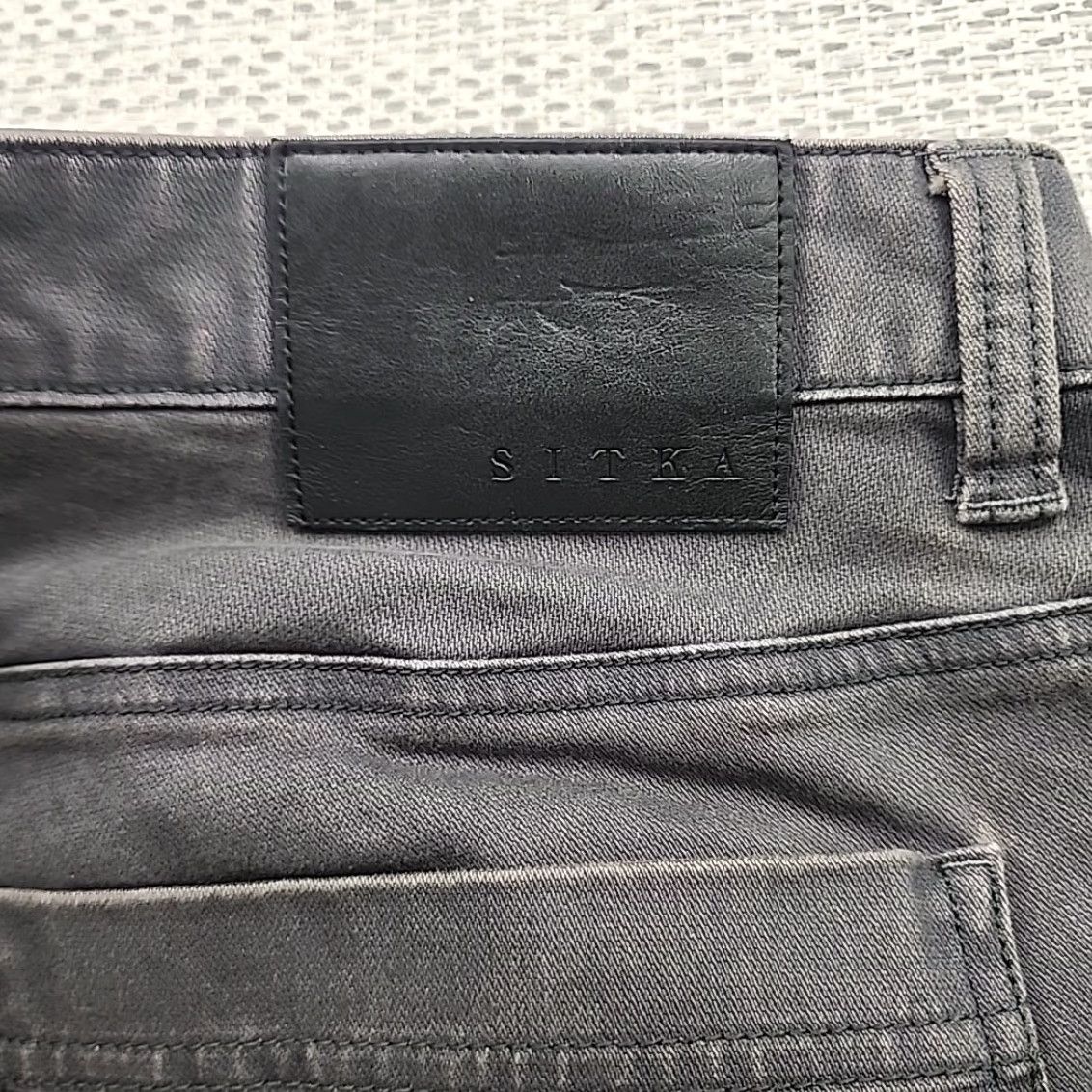 SITKA Sitka Jeans 38x32 Gray Pants Work Hunting Outdoor Heavy Canvas Denim Cotton Blend Sitka Harvester Jeans Mens 5-Pocket Straight Regular Size US 38 / EU 54 - 5 Thumbnail