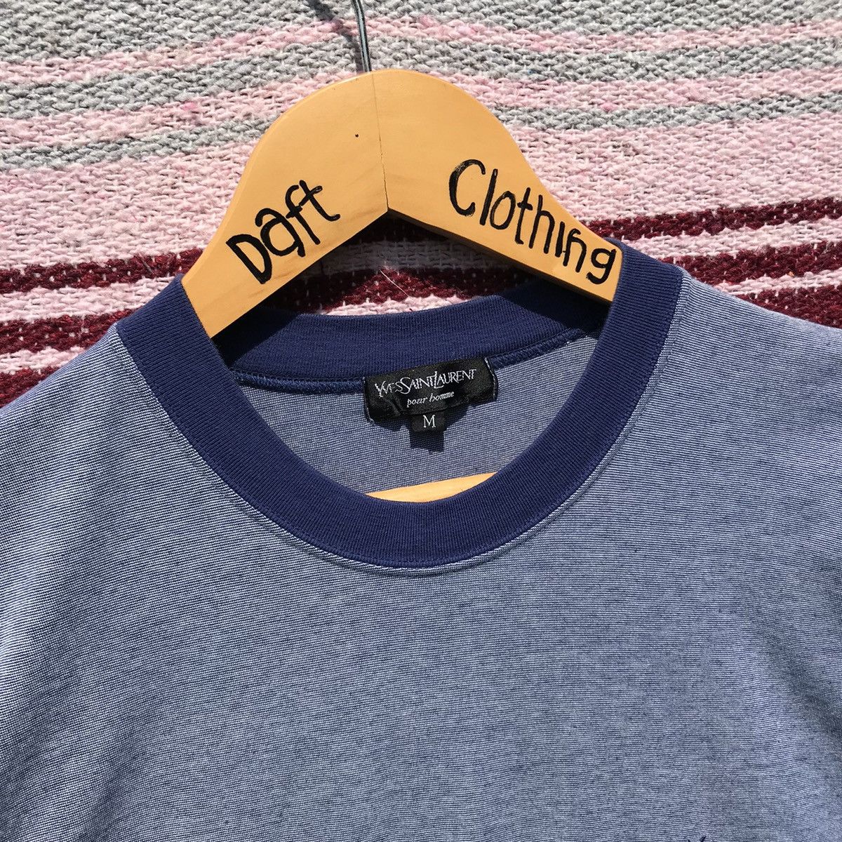 Yves Saint Laurent Vintage Yves Saint Lauren Small Logo Shirt YSL Luxury Size US M / EU 48-50 / 2 - 7 Thumbnail