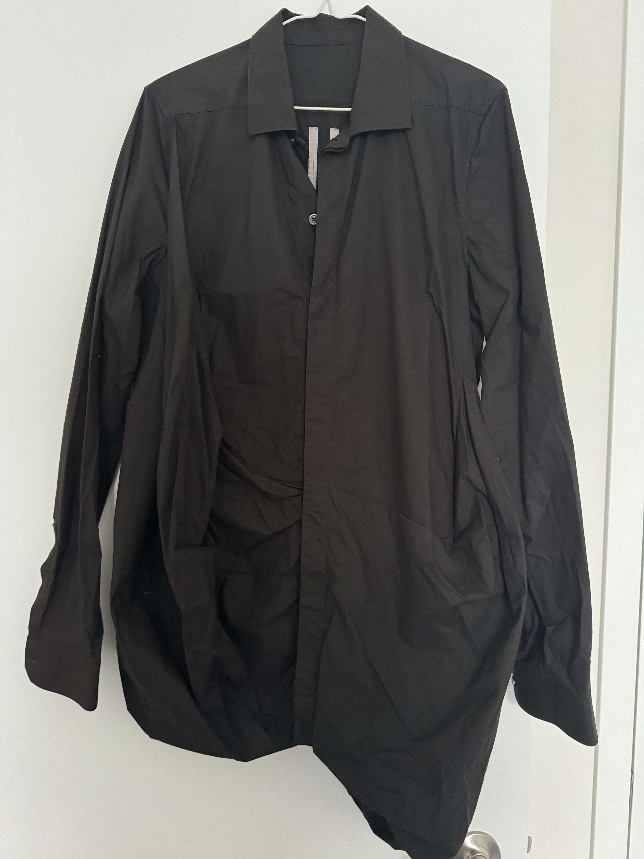 image of Rick Owens 17Fw Shirt Ru17F8275-P in Black, Men's (Size Medium)