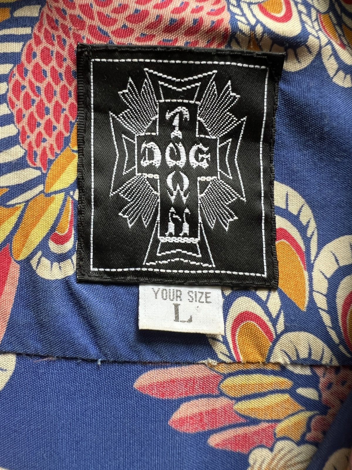 Dogtown Vtg DogTown Skate Japanese Motif Open Colar Hawaiian Shirt Size US L / EU 52-54 / 3 - 9 Thumbnail