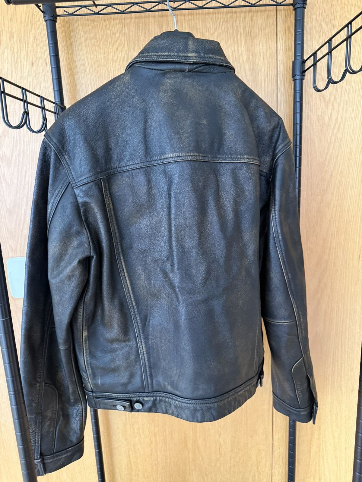 Diesel DIESEL LEATHER JACKET L-RILEY GIACCA Size US L / EU 52-54 / 3 - 3 Thumbnail