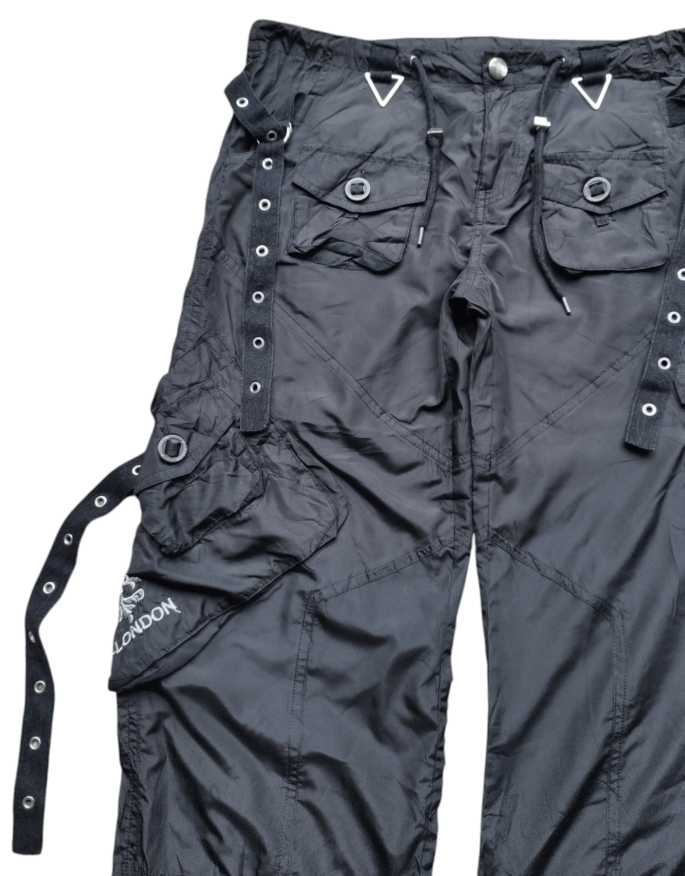 14th Addiction × Japanese Brand × Le Grande Bleu (L.G.B.) R London Parachute Multipocket Bondage Pant Size 24" / US 00 / IT 34 - 2 Thumbnail