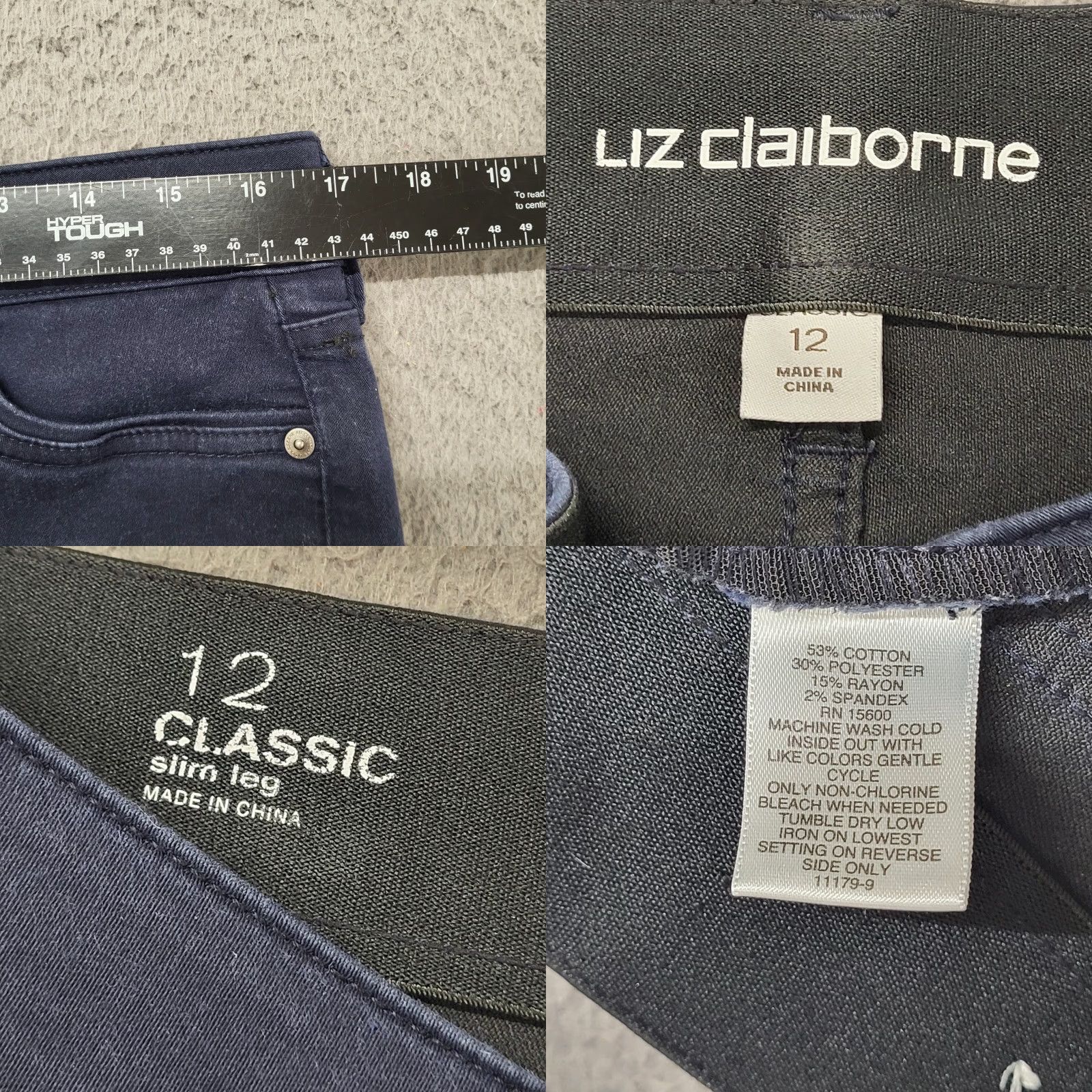 Liz Claiborne Liz Claiborne Capri Women's Size 12 Blue Denim Jeans Slim Leg Classic 5-Pocket Causal Prep Womens Size 34" / US 12 / IT 48 - 8 Thumbnail
