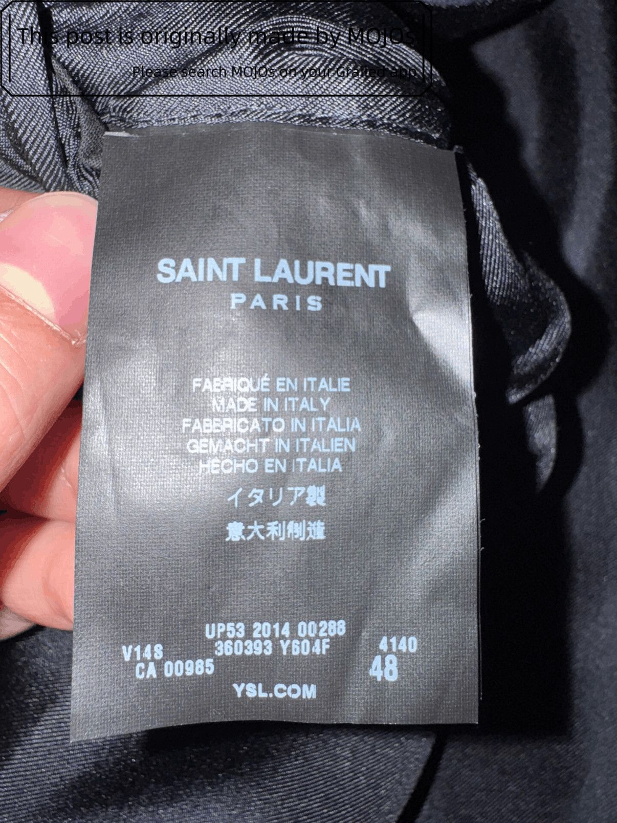 Saint Laurent Paris Sz 48 Saint Laurent Paris 14AW Velvet Black Blazer mojos9432 Size US M / EU 48-50 / 2 - 5 Thumbnail