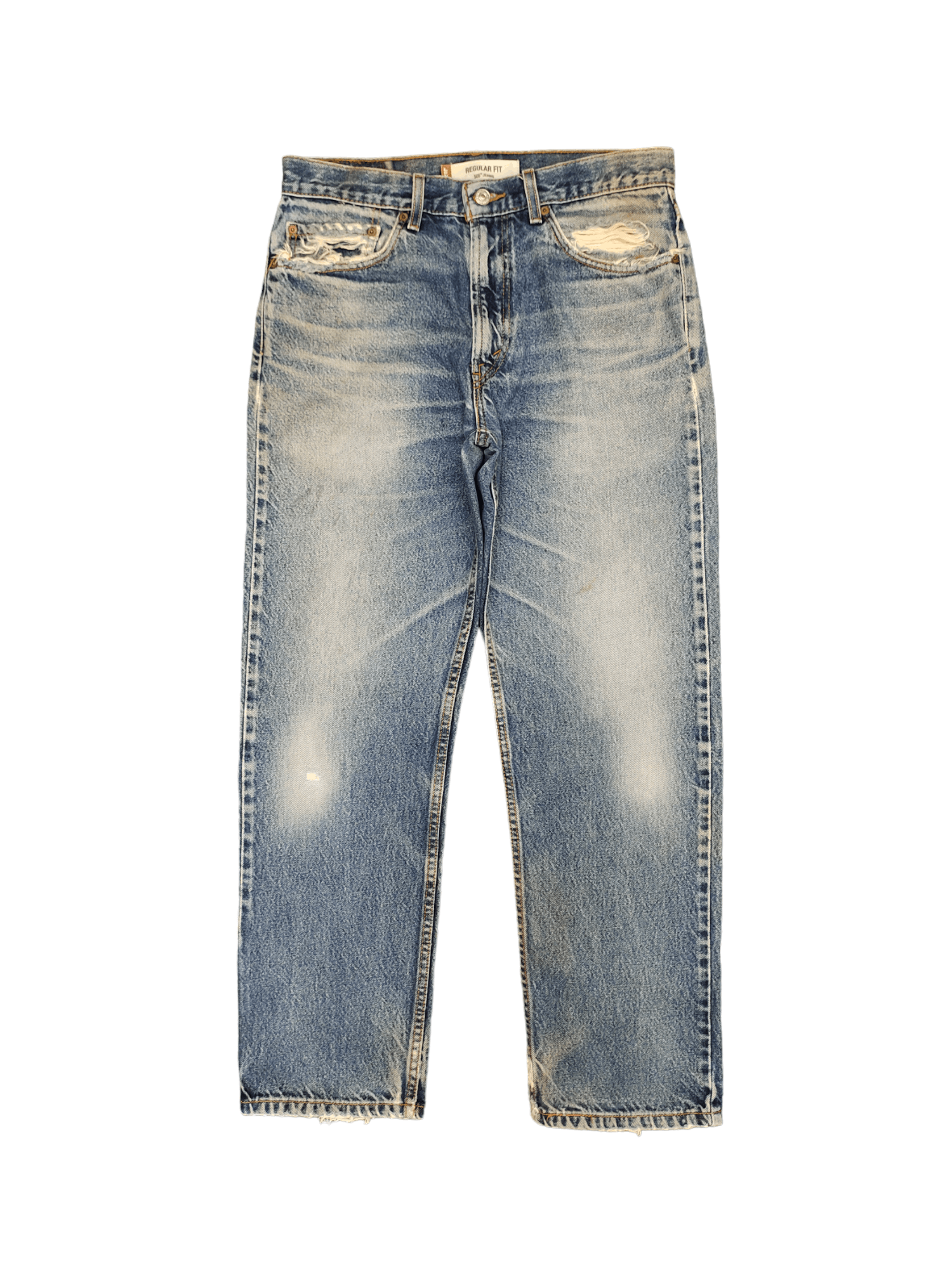 Levi's Size 32x29 Vintage Levis 505 Regular Fit Jeans Distressed Size US 32 / EU 48 - 1 Thumbnail