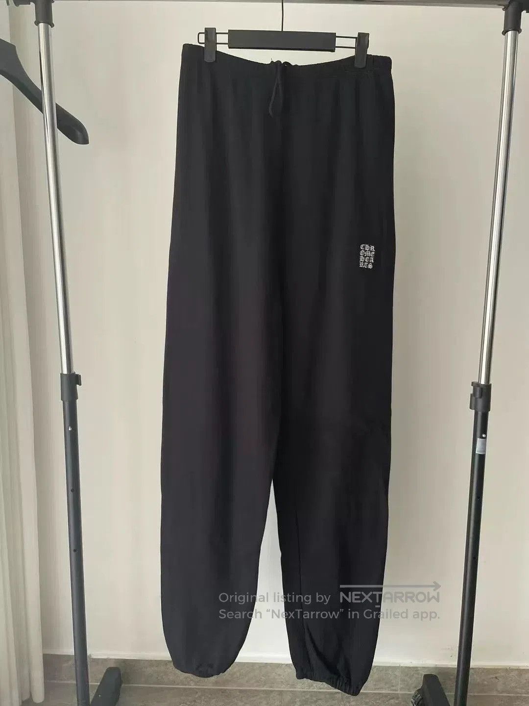 Chrome Hearts Chrome Hearts Black Embroidered Cross Sweatpants. Size US 26 / EU 42 - 1 Thumbnail