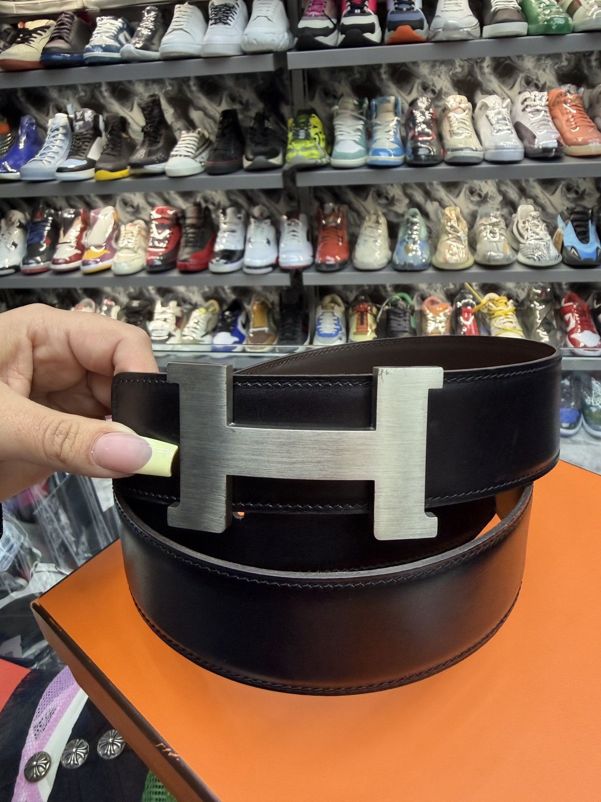 Hermes Hermes Constance Palladium-Plated H Buckle Size 40 - 2 Thumbnail