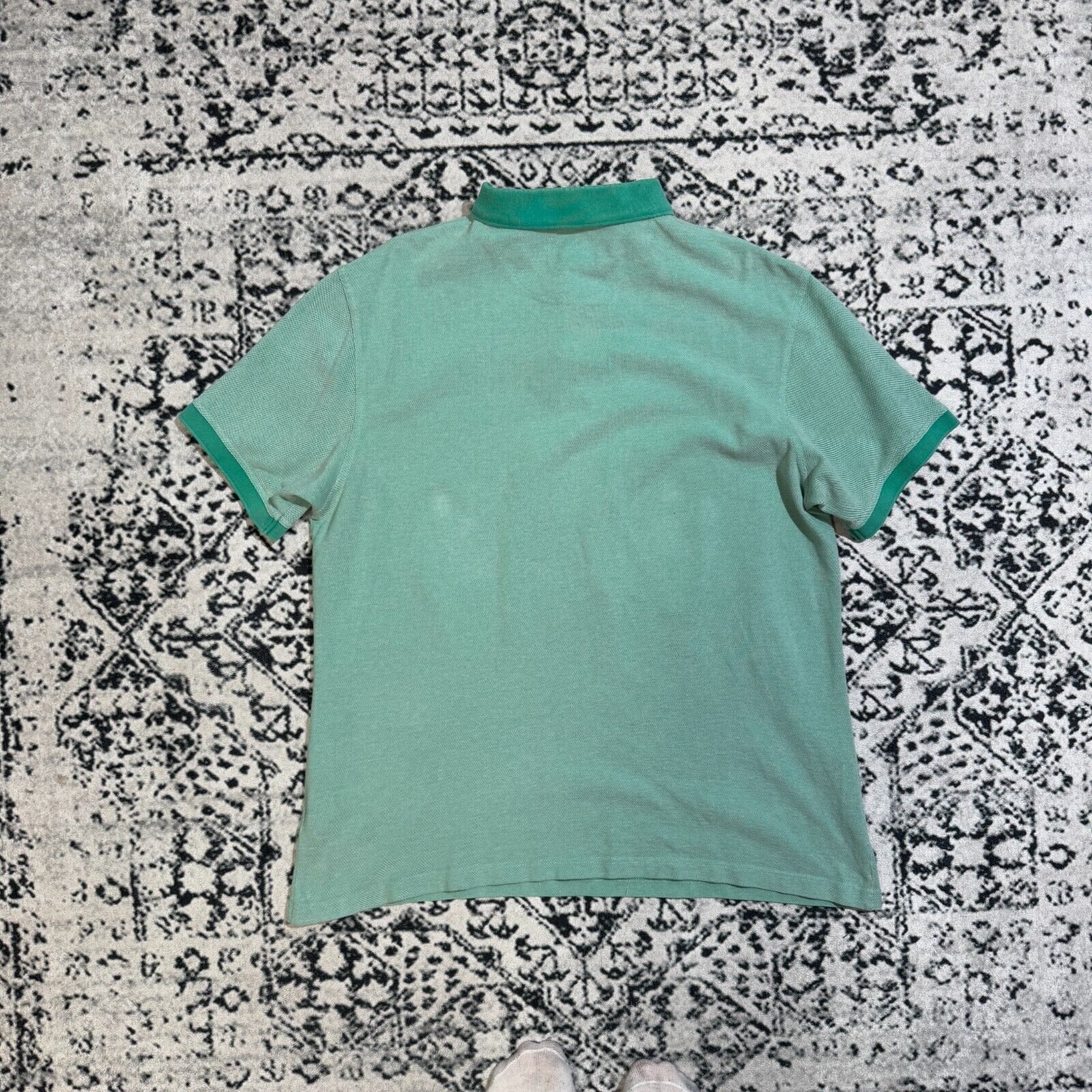 Barbour Vintage Barbour Unisex Green Cotton Polo Shirt Size XXL Size US XXL / EU 58 / 5 - 11 Thumbnail