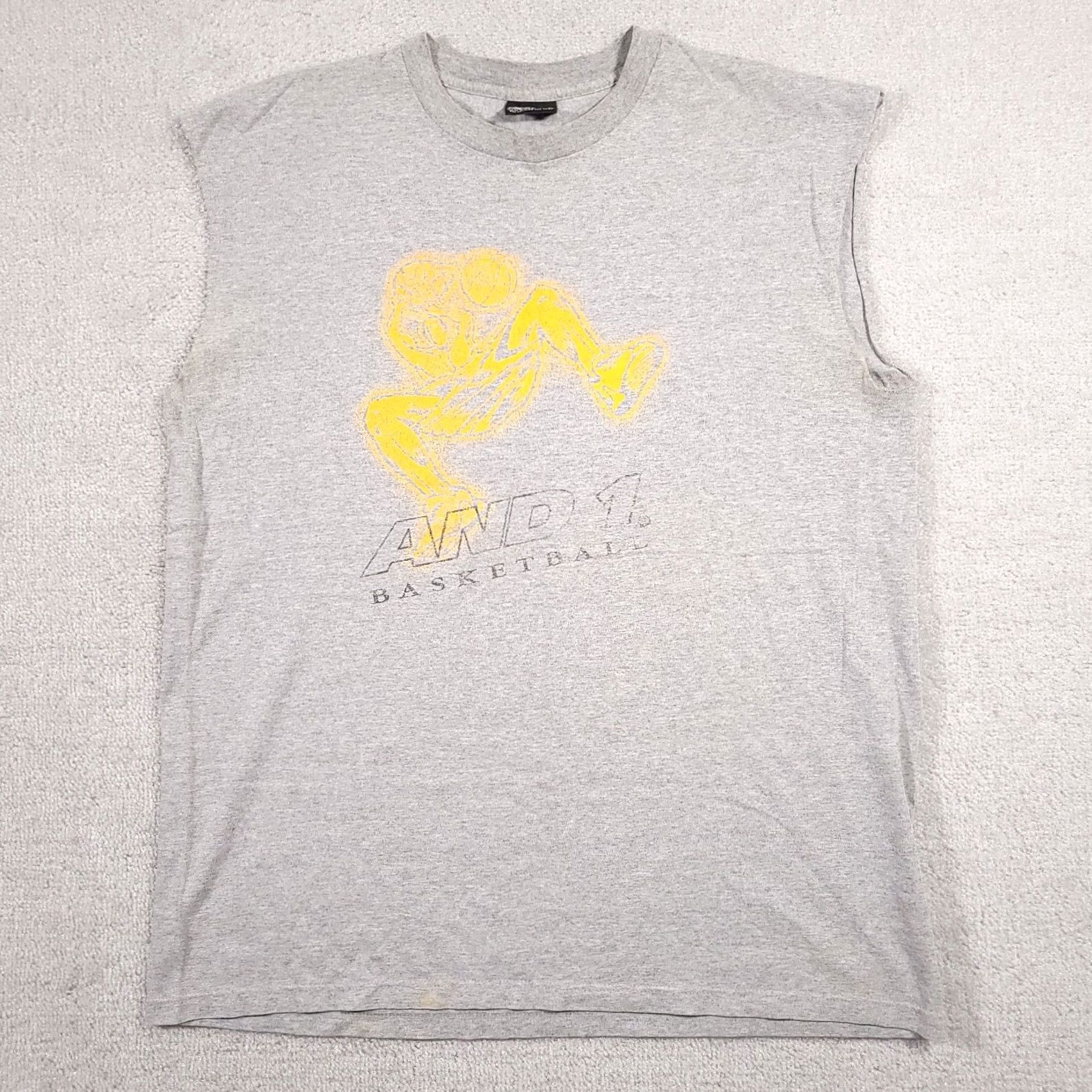 Vintage VINTAGE And 1 Shirt Mens Large Gray Sleeveless Basketball Graphic Made in USA Shirt Mens Large Gray Sleeveless Basketball Graphic 90s Mens 色 Size US L / EU 52-54 / 3 - 2 Thumbnail