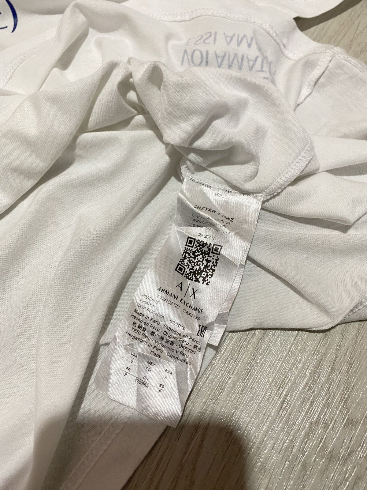 Armani Exchange 2000s armani exhange amare to love pima cotton tshirt Size US M / EU 48-50 / 2 - 4 Thumbnail