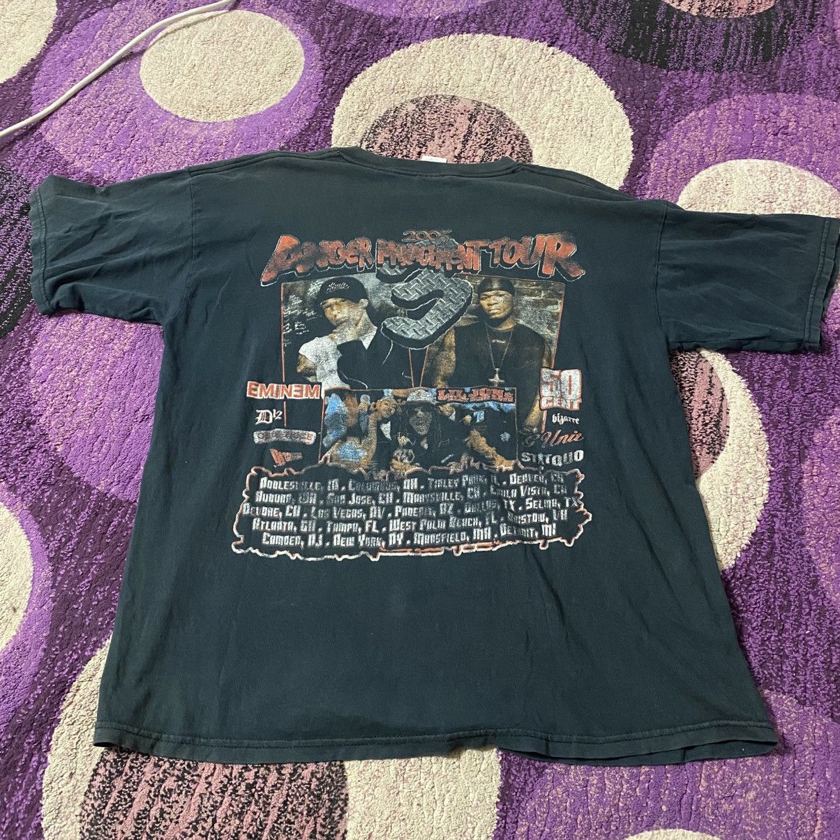 Eminem × Rap Tees × Vintage Rare ! Vintage Rap Tee Anger Management Eminem Tour 2005 Size US XL / EU 56 / 4 - 5 Thumbnail