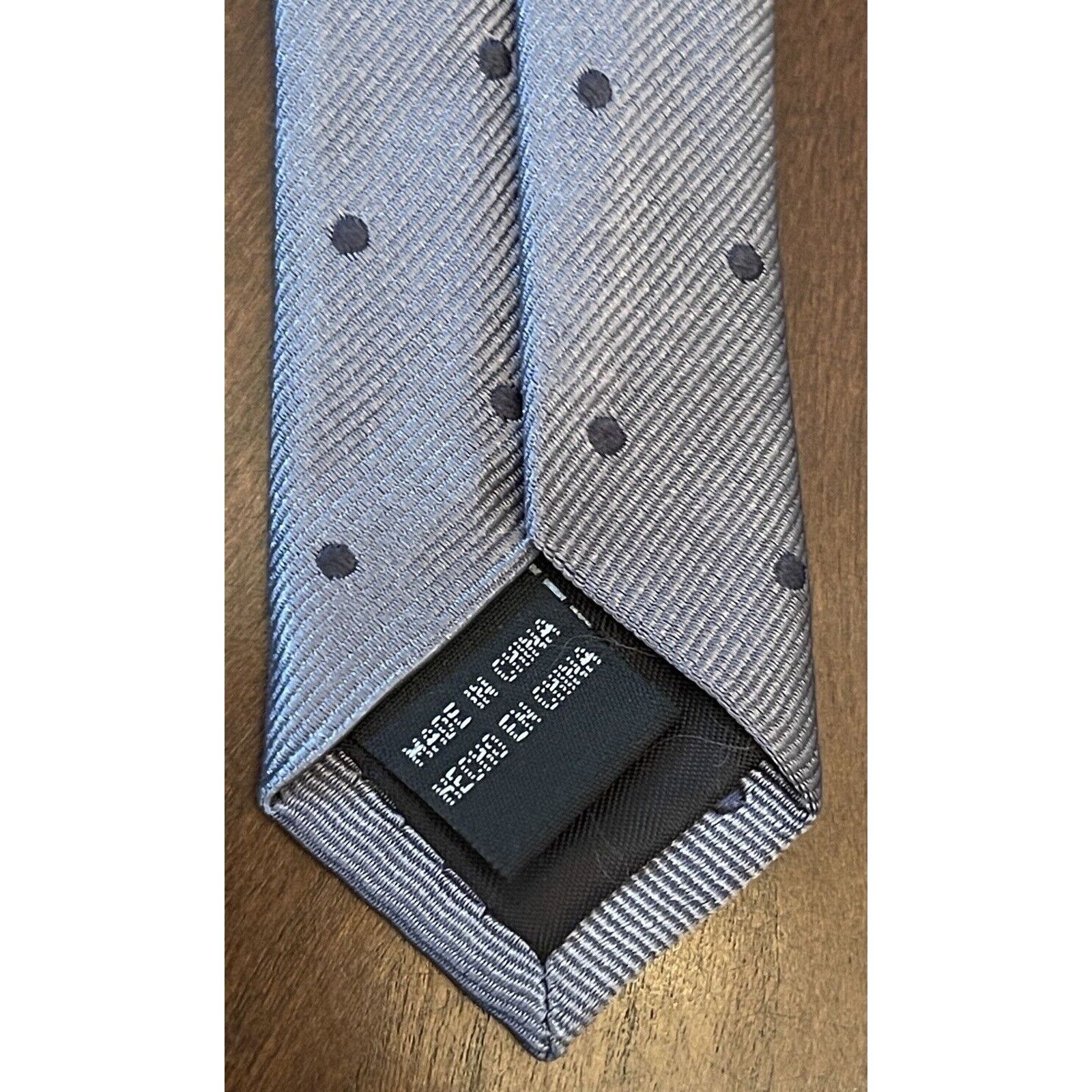 Covington Covington Gray Black Repp 100% Silk Made In China Size ONE SIZE - 7 Thumbnail