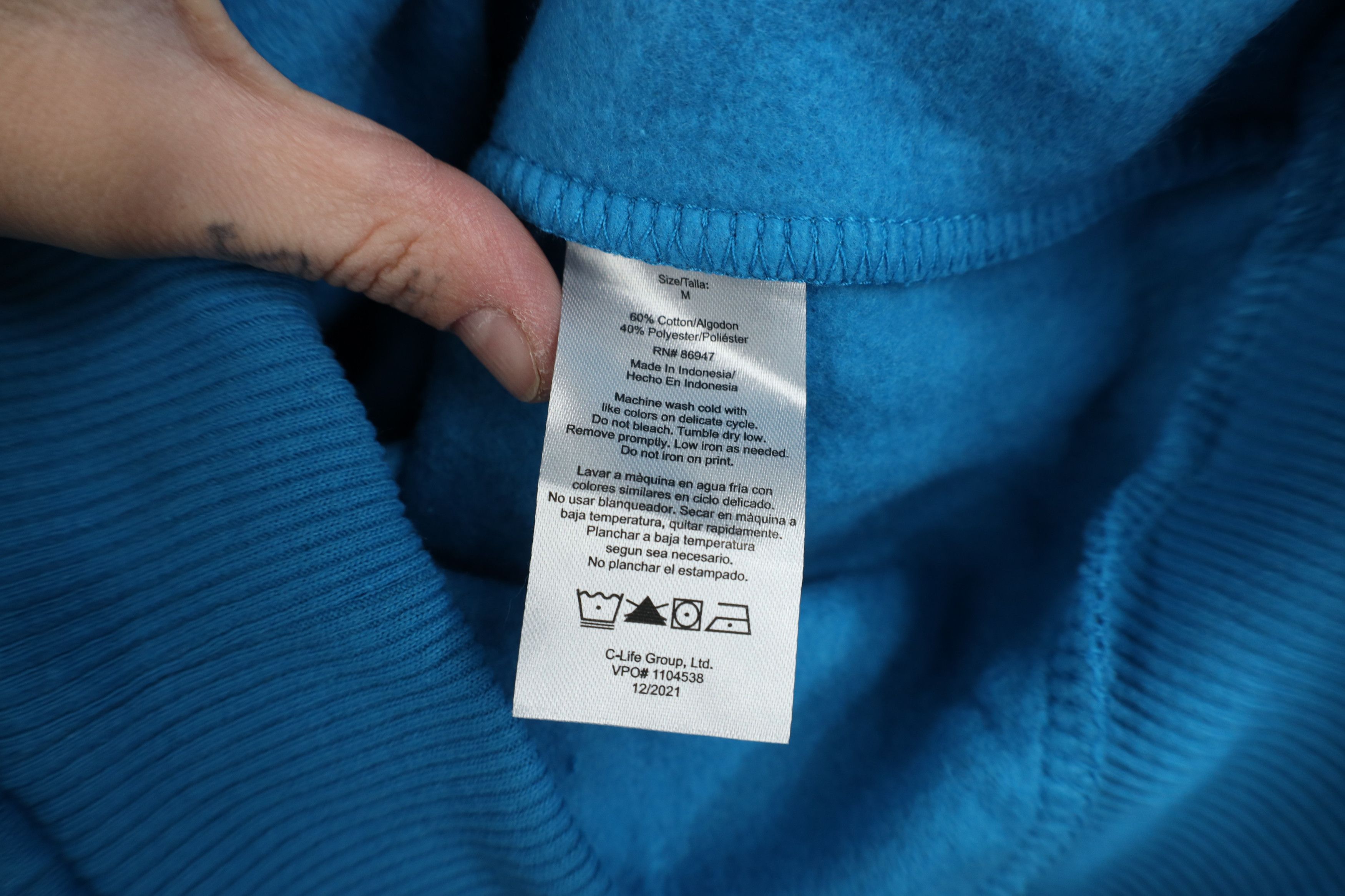 Vintage Vintage Y2K NASA Space Rocket Ship Hoodie Sweatshirt Blue Size US M / EU 48-50 / 2 - 10 Thumbnail