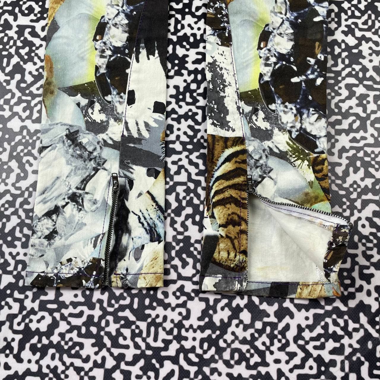 Philipp Plein Vintage Y2K Philipp Plein Tiger Animal Jeans Luxury Style Size 28" / US 6 / IT 42 - 17 Thumbnail