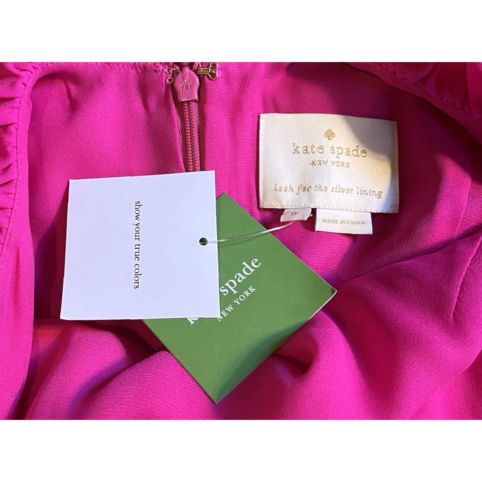 Vintage kate spade new york Dress Mini Ruffle Back Women’s 0 Pink Sleeveless Round Neck Pullover Party/Cocktail Short Vintage No Women Size XS / US 0-2 / IT 36-38 - 6 Thumbnail