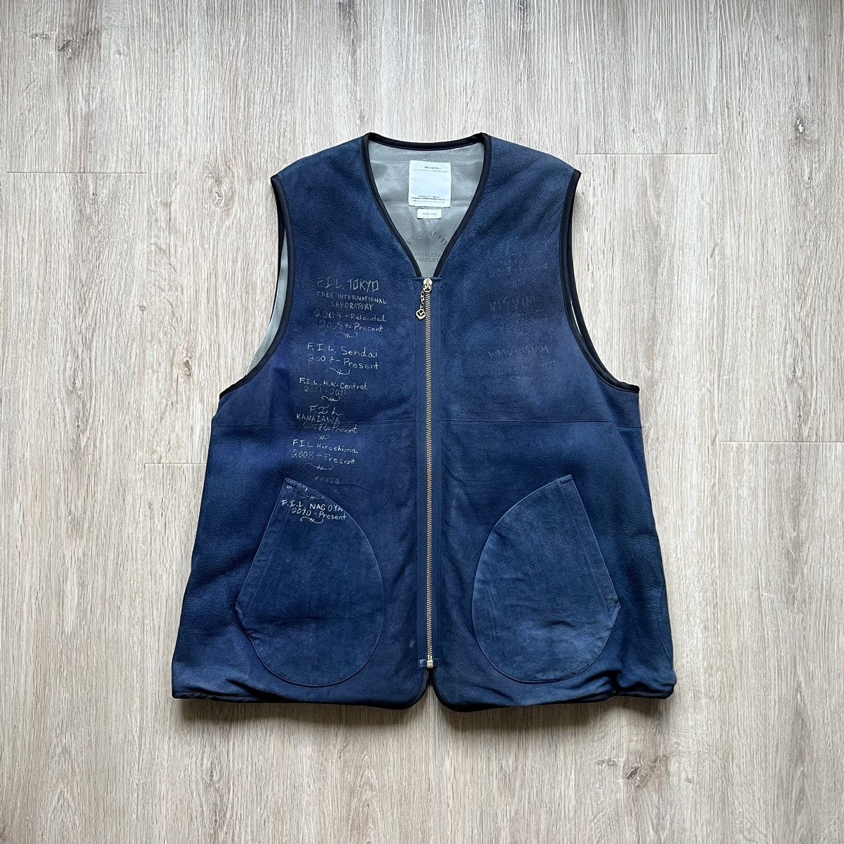 Visvim TANA DEERSKIN DOWN VEST (N.D.) | Grailed