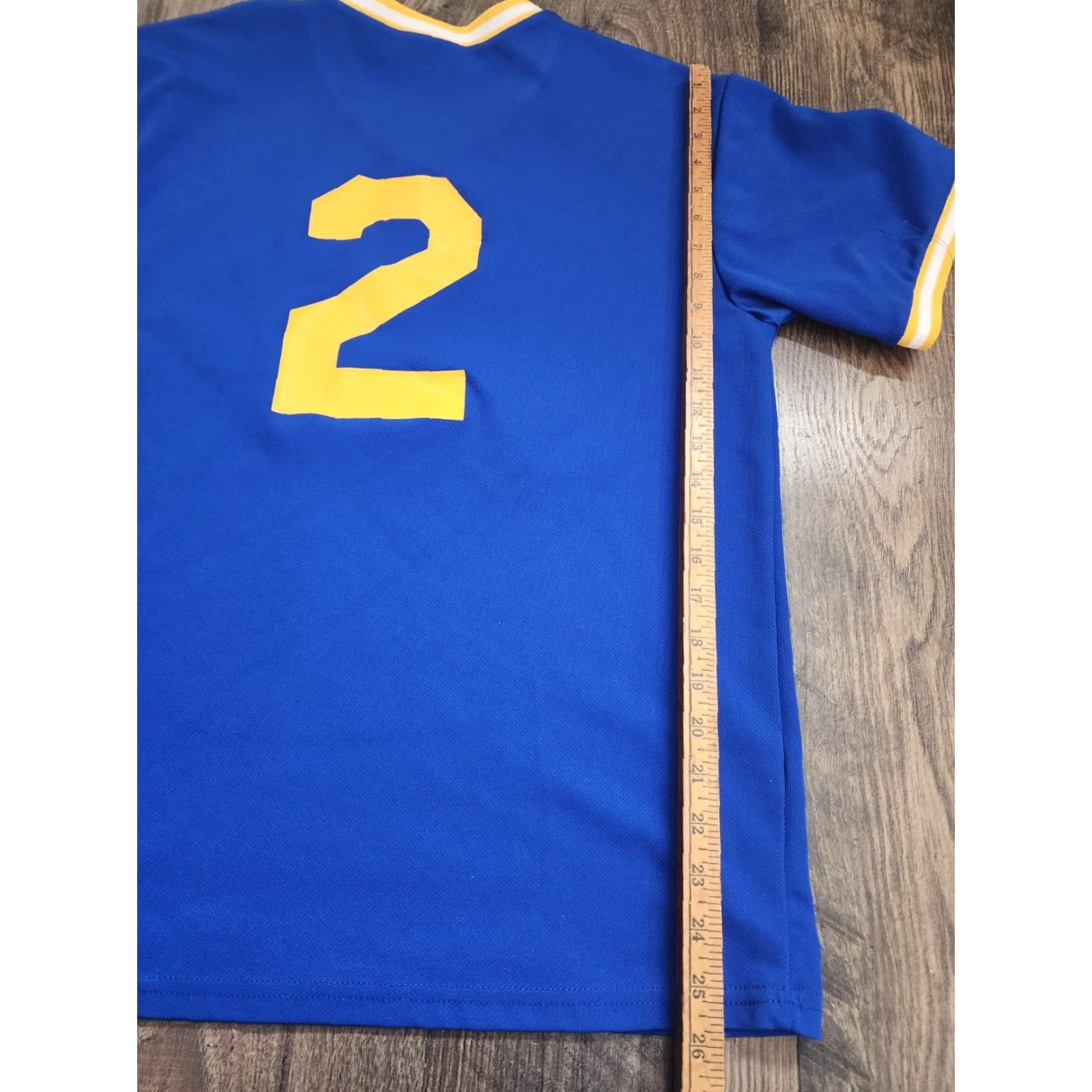 Vintage VINTAGE Teamwork Athletic Men's Ringer Jersey Softball Pullover L Blue Activewear Size US L / EU 52-54 / 3 - 2 Thumbnail