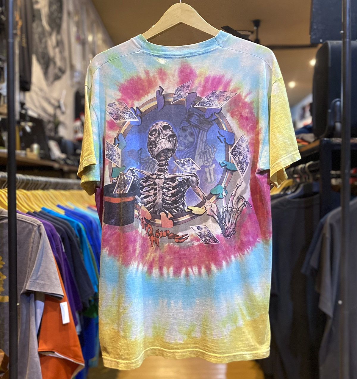 Grateful Dead × Liquid Blue × Vintage T Shirt grateful dead Gfd Card Magician 1999 Vtg Fotl tag Size US L / EU 52-54 / 3 - 5 Thumbnail