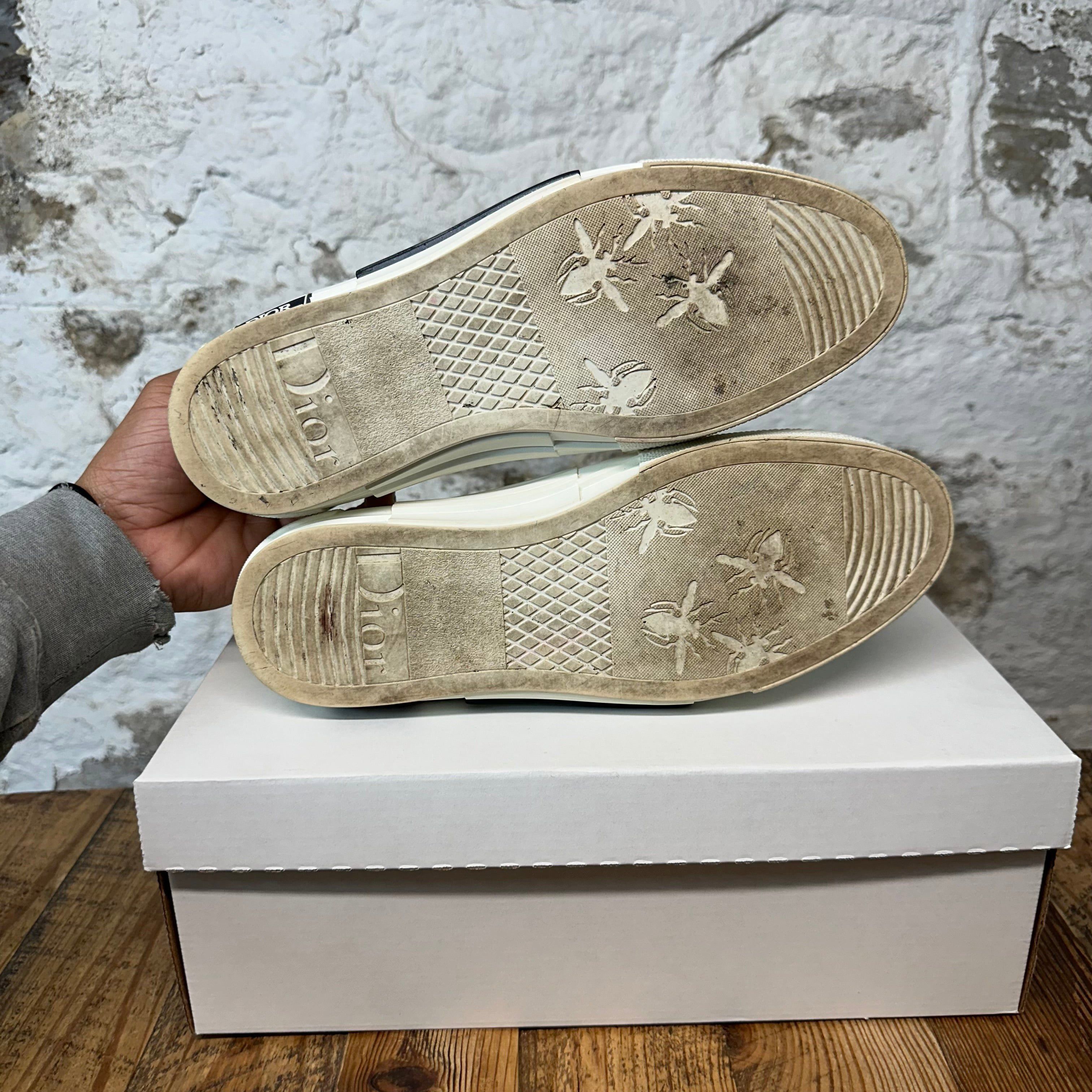 Dior Dior B23 Low Yellow Oblique White Sneaker Sz 10 (43) Size US 10 / EU 43 - 5 Thumbnail