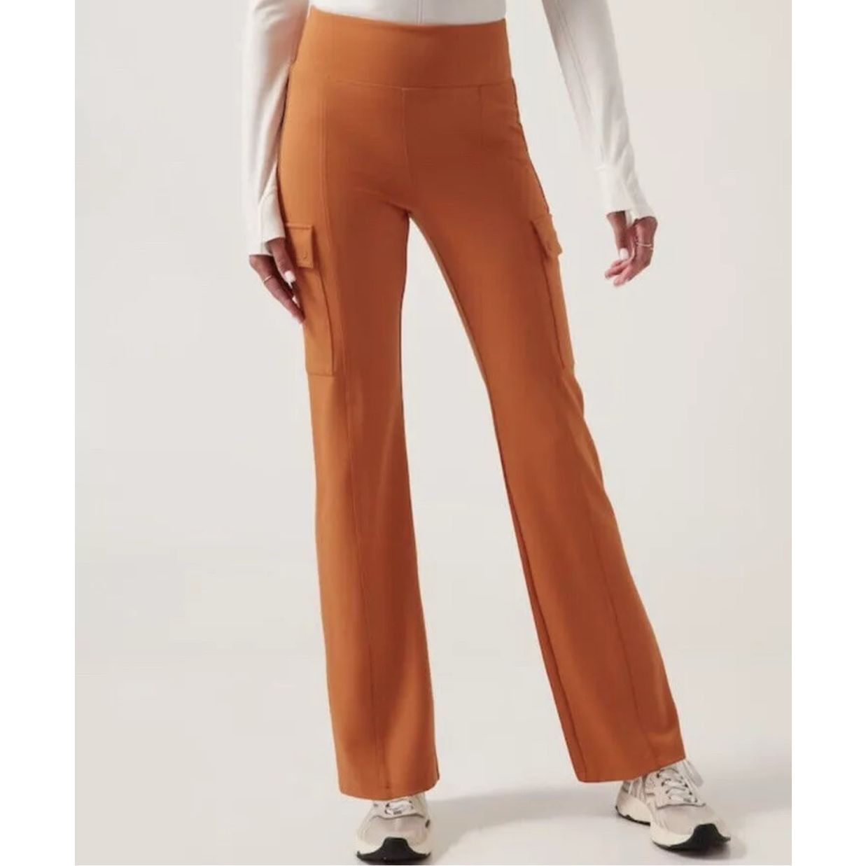 Athleta Athleta Delancey Straight Cargo Pants Foliage Orange Sz S Size 26" / US 2 / IT 38 - 1 Thumbnail
