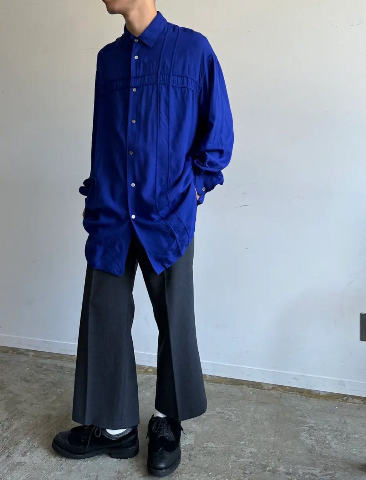 Yohji Yamamoto Yohji Yamamoto 1993ss Rayon oversizes shirt Y's for men Size US XL / EU 56 / 4 - 2 Thumbnail