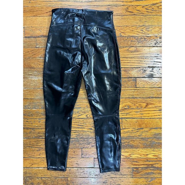 Spanx - Faux Patent Leather Leggings - Classic Black
