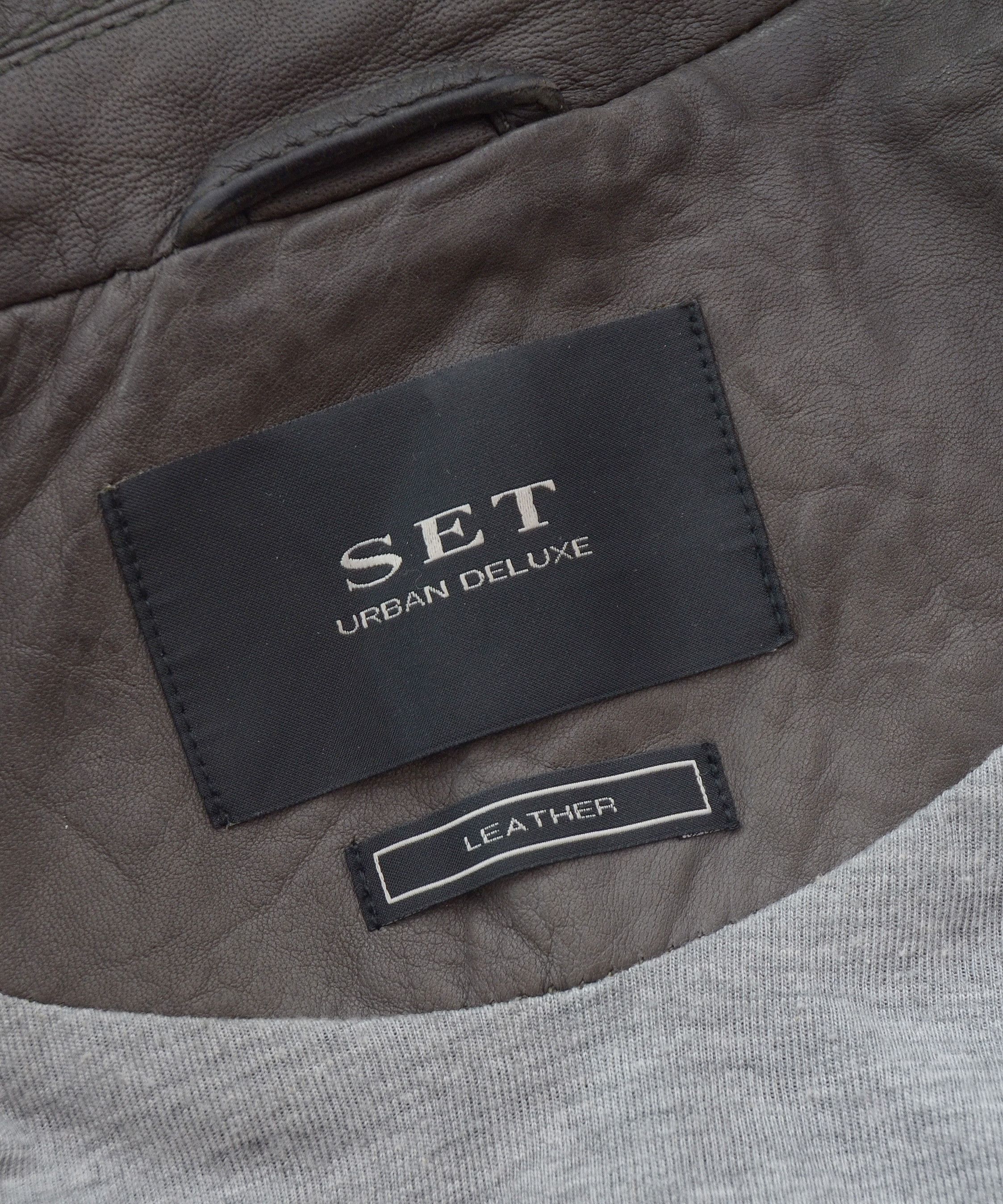 Other Womens Set Urban Deluxe OUI Leather Biker Moto Jacket Gray Size M / US 6-8 / IT 42-44 - 9 Thumbnail