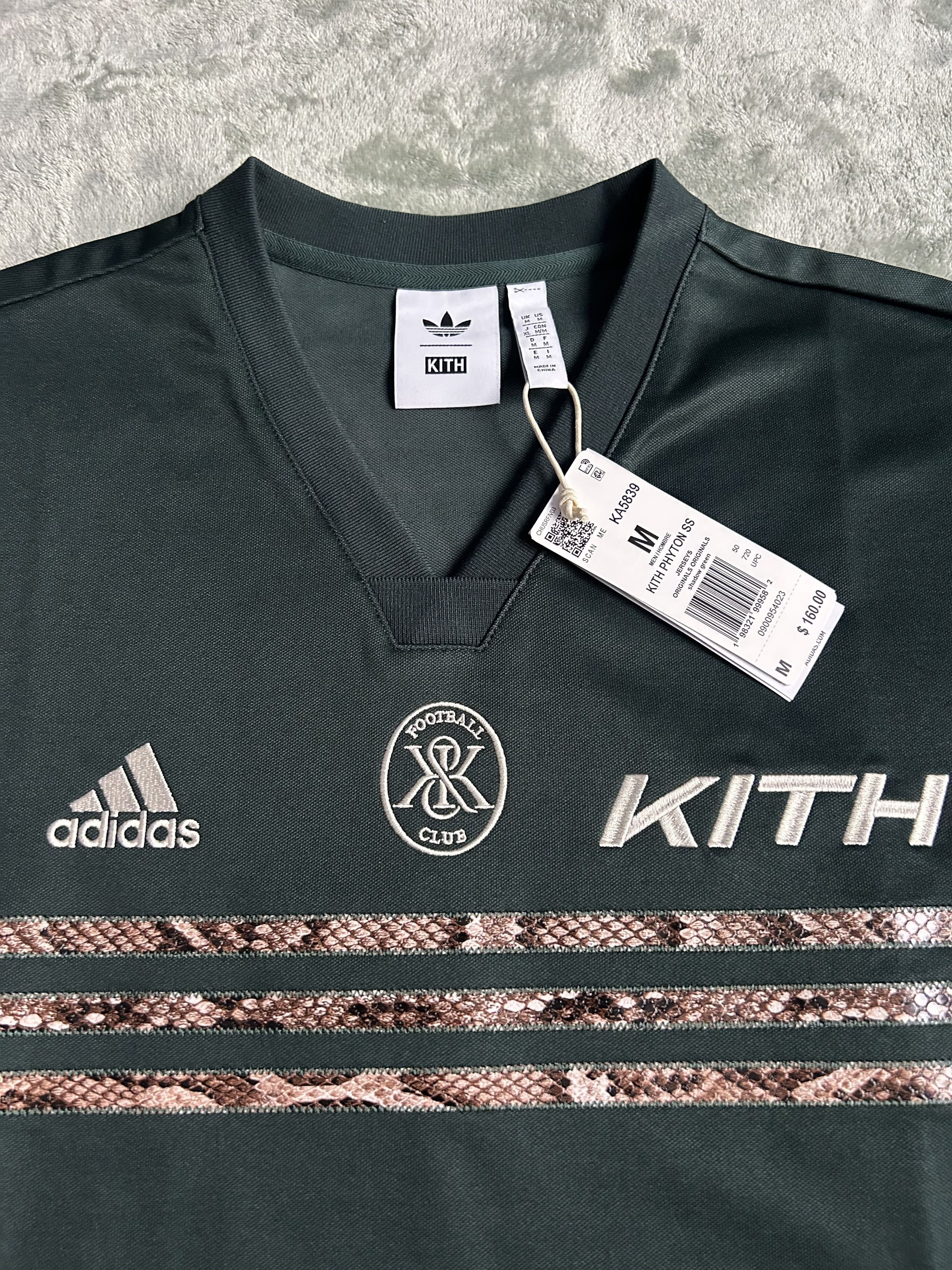 Adidas × Kith Kith x Adidas Football Python Jersey (NWT) — Size Medium Size US M / EU 48-50 / 2 - 7 Thumbnail