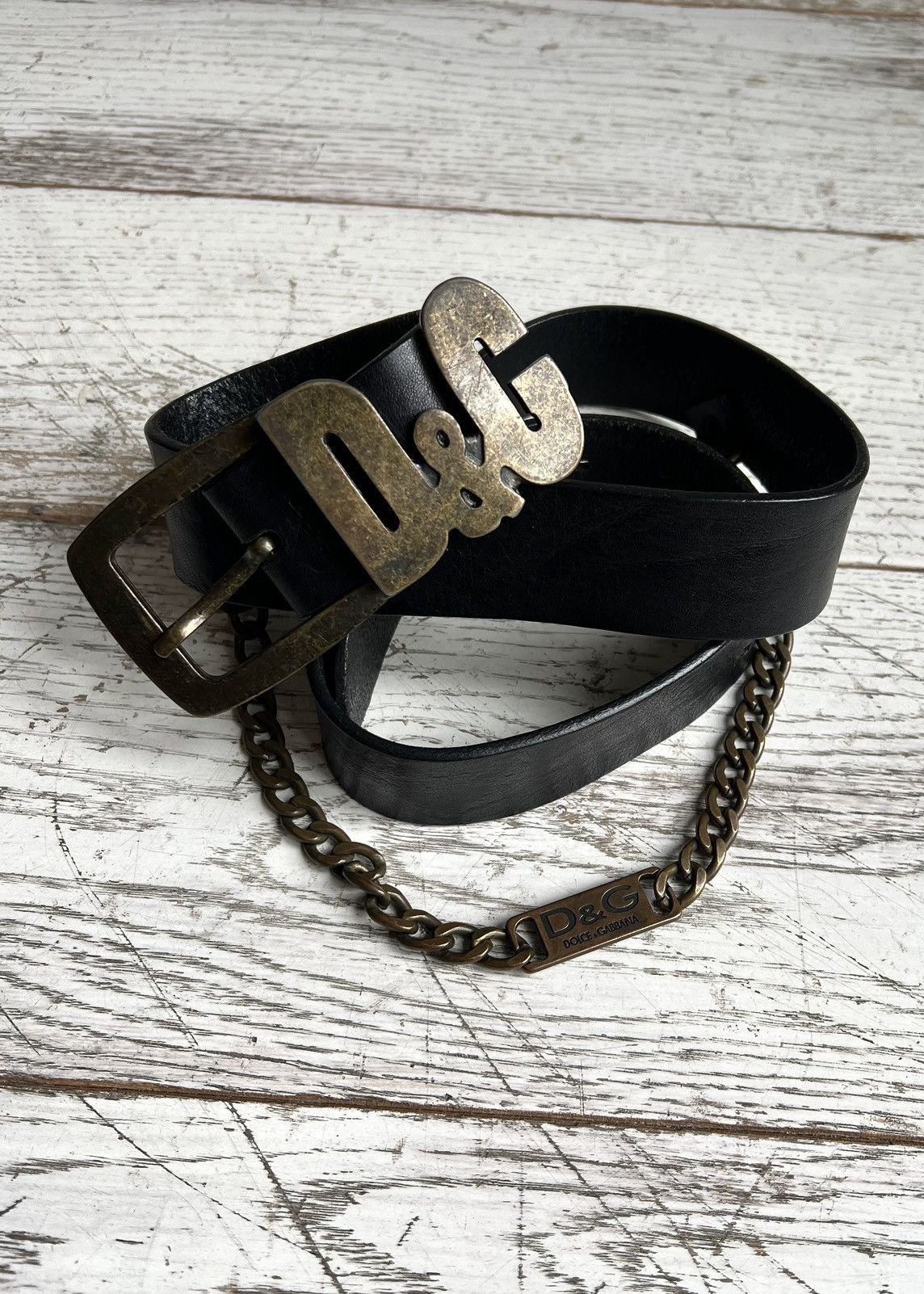 ARCHIVE DOLCE &GABBANA METAL PLATE BELT