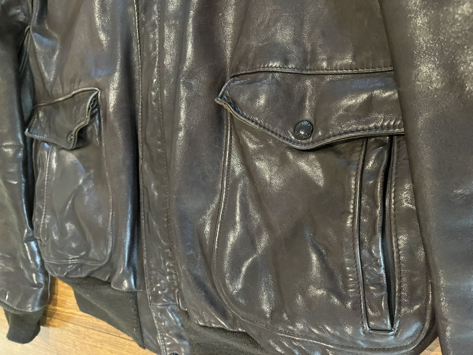 Schott Schott vintage 90s leather jacket Size US L / EU 52-54 / 3 - 5 Thumbnail