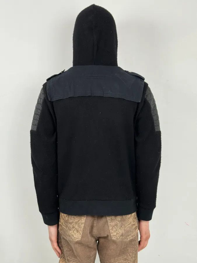 Balmain 2010s Balmain Hooded Hybrid Patchwork Zip Jacket Size S / US 4 / IT 40 - 3 Thumbnail