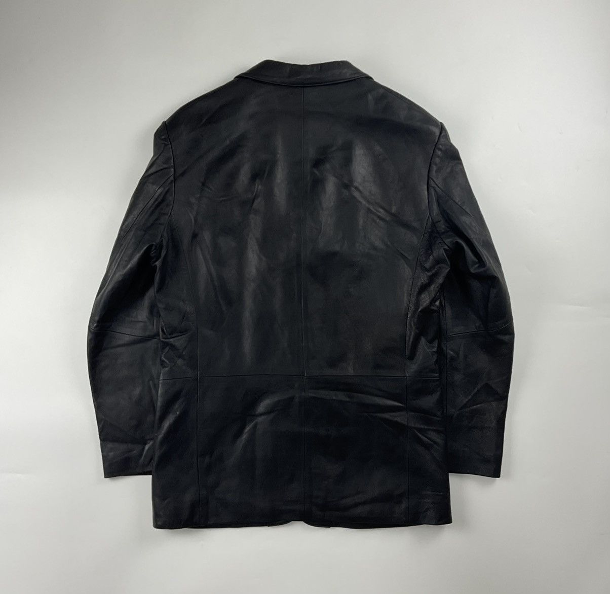 Balenciaga Vintage Balenciaga Leather Jacket Size US XL / EU 56 / 4 - 2 Thumbnail