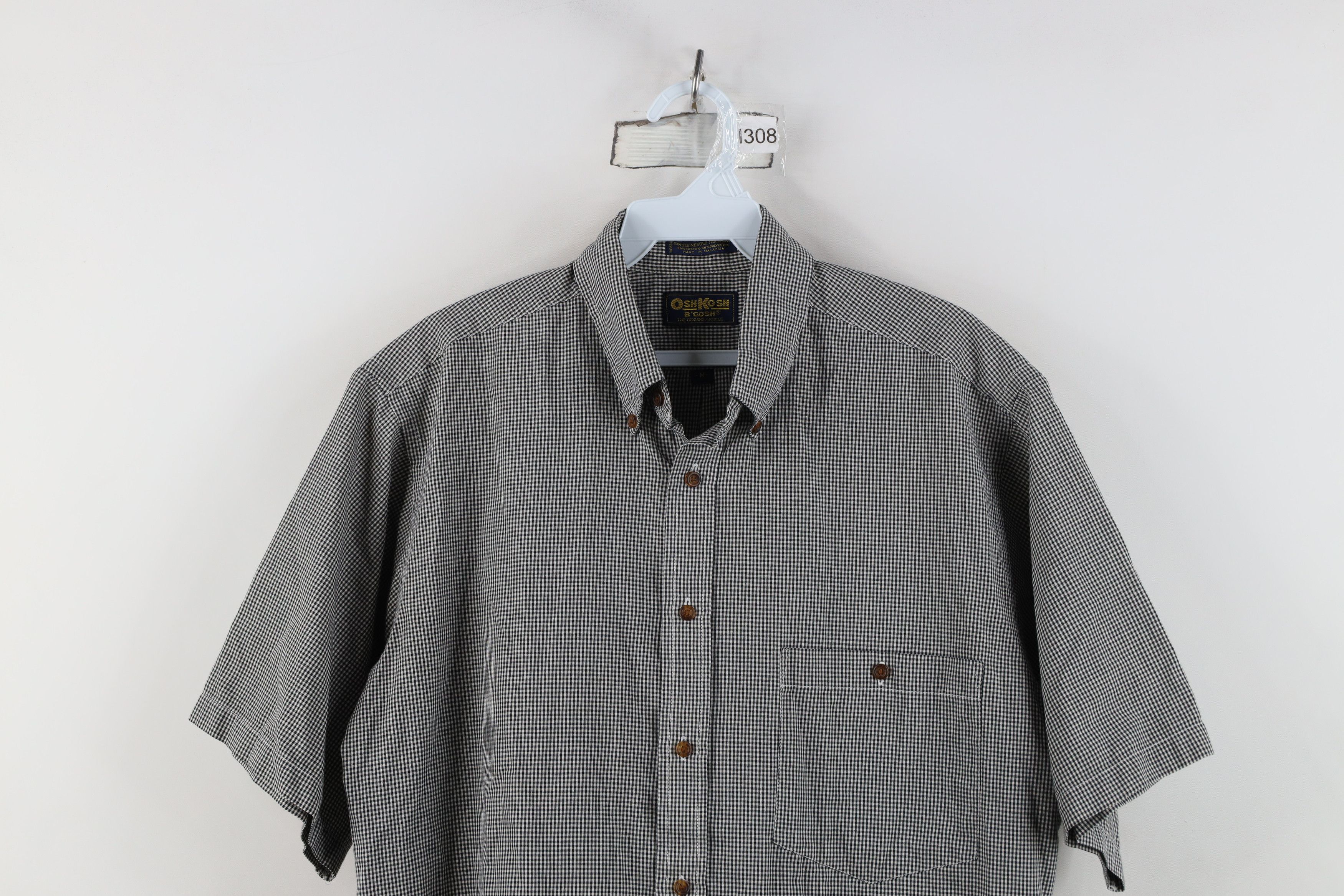 Vintage Vintage 90s OshKosh B'Gosh Short Sleeve Button Down Shirt Size US M / EU 48-50 / 2 - 2 Thumbnail