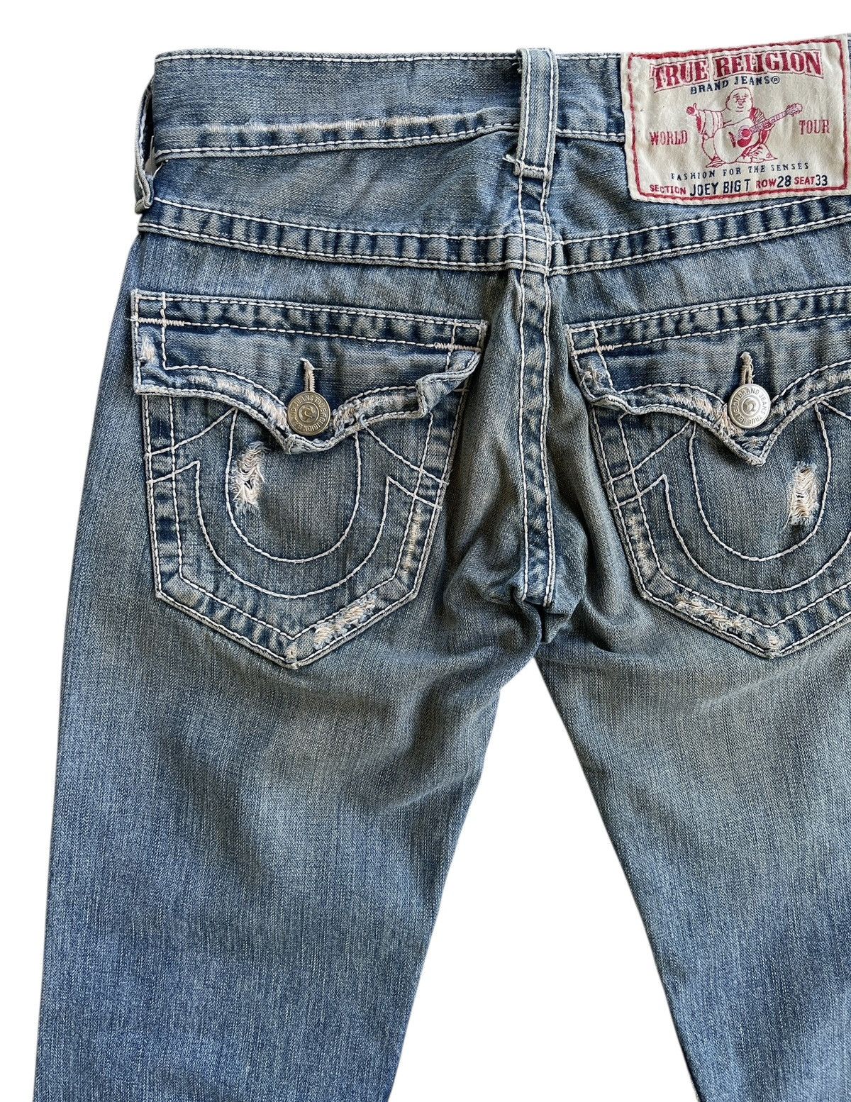 True Religion True Religion Distressed Rusty Flared Denim USA Size US 30 / EU 46 - 7 Thumbnail