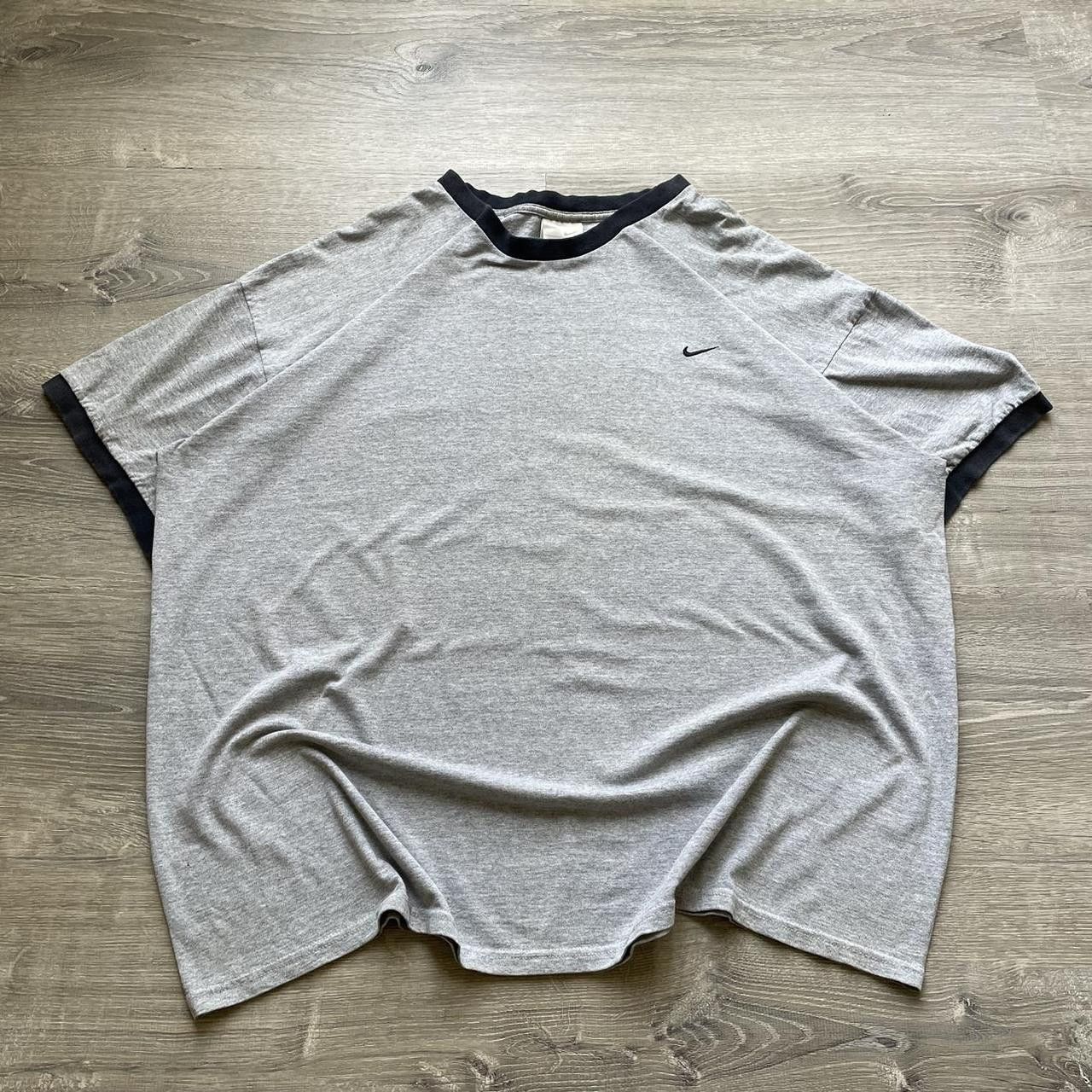Nike × Vintage Vintage Y2K Nike Ringer Embroidered Swoosh Shirt Size US XXL / EU 58 / 5 - 1 Thumbnail