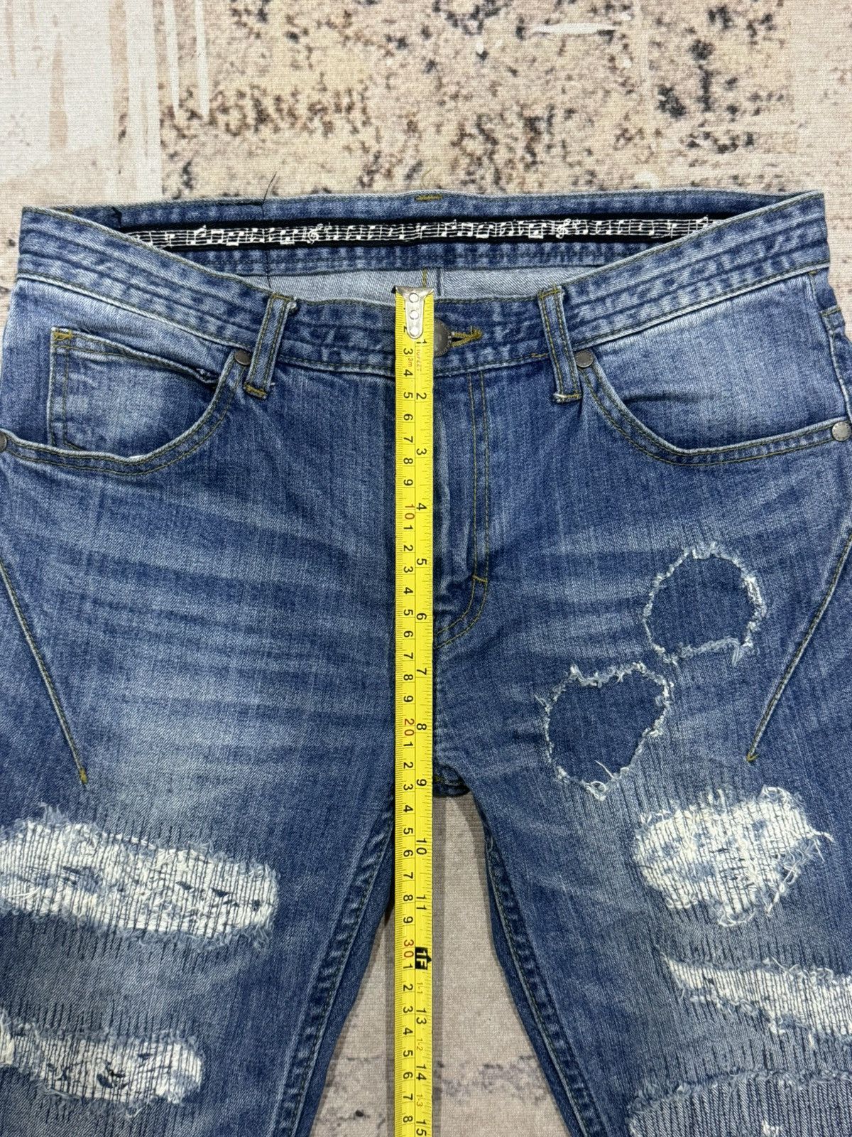Japanese Brand NumberNine X Nano universe distress denim jeans Size US 30 / EU 46 - 9 Thumbnail