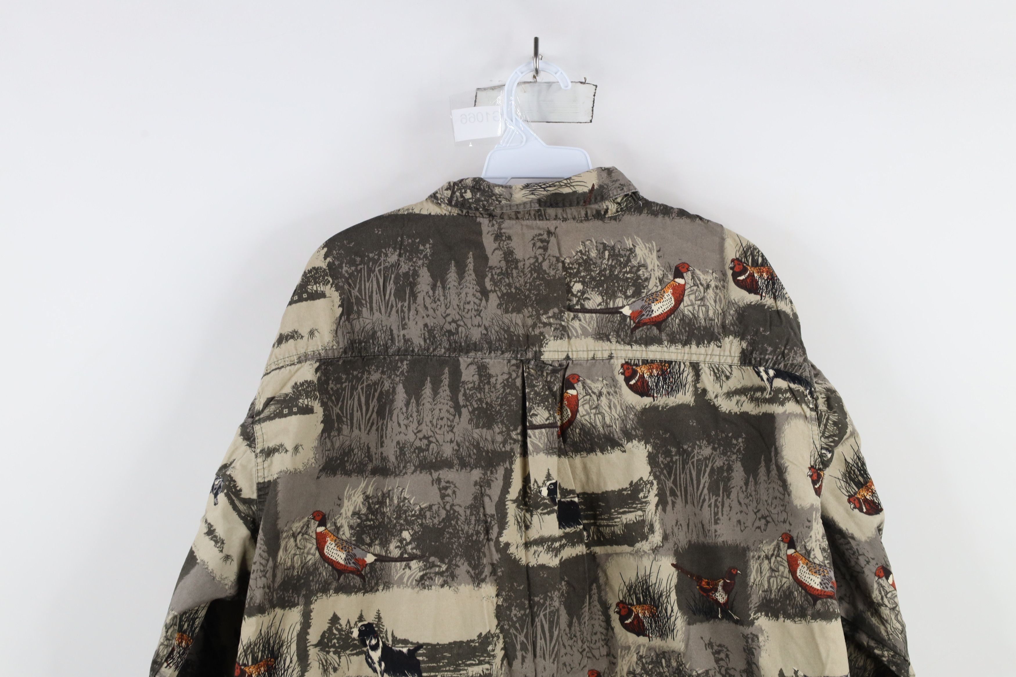 Vintage Vintage 90s Pheasant Dog Hunting All Over Print Button Shirt Size US XL / EU 56 / 4 - 11 Thumbnail