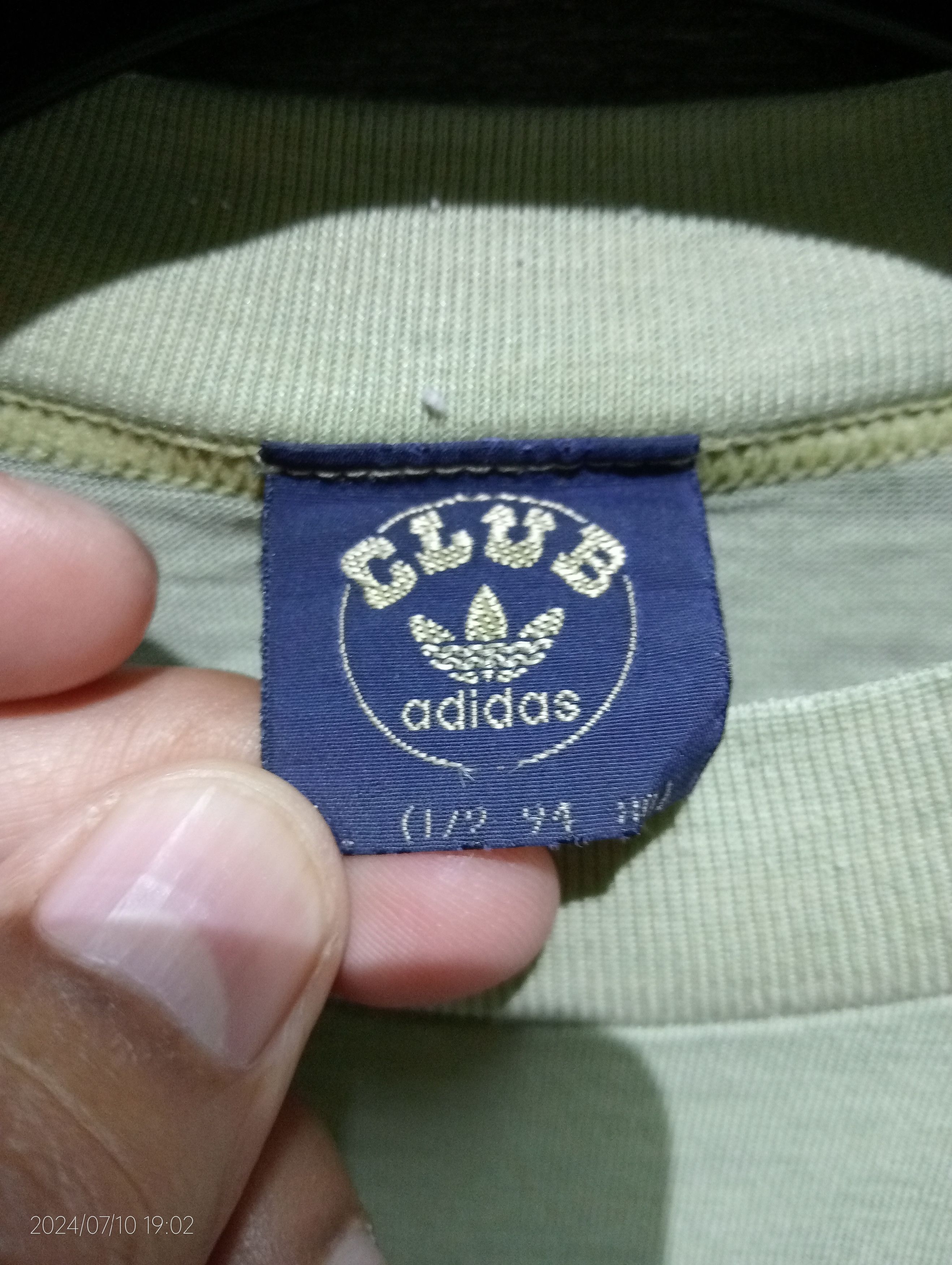 Adidas × Vintage Vintage '80s Single Stitch Adidas Club Tee Very Rare Size US L / EU 52-54 / 3 - 5 Thumbnail