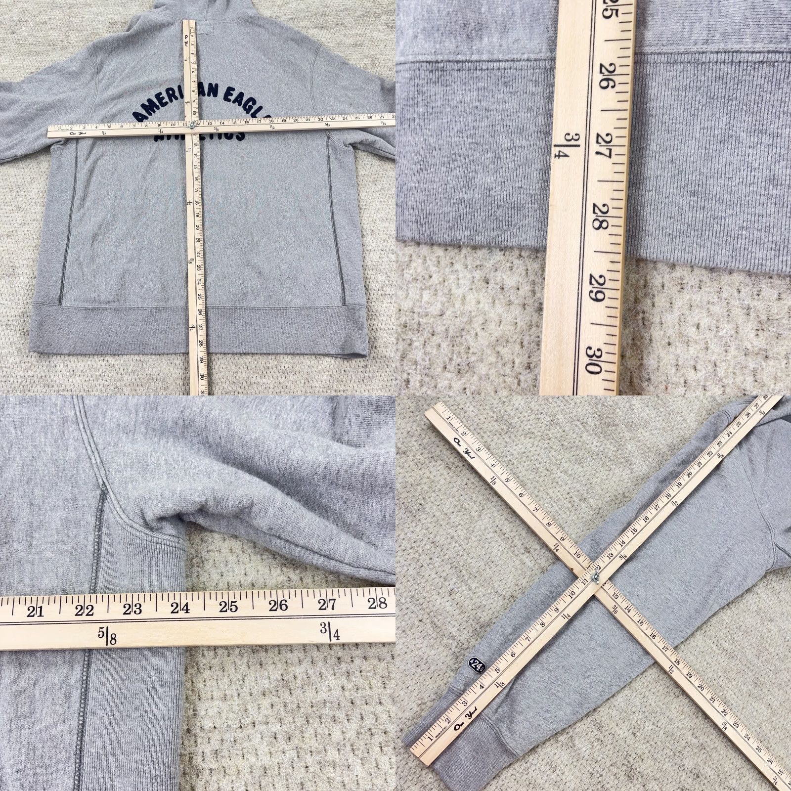 American Eagle Outfitters VINTAGE American Eagle Hoodie Men L Gray Blue Sweatshirt Spellout Grunge Embroidered Logo Pullover Hooded All Seasons Size US L / EU 52-54 / 3 - 9 Thumbnail