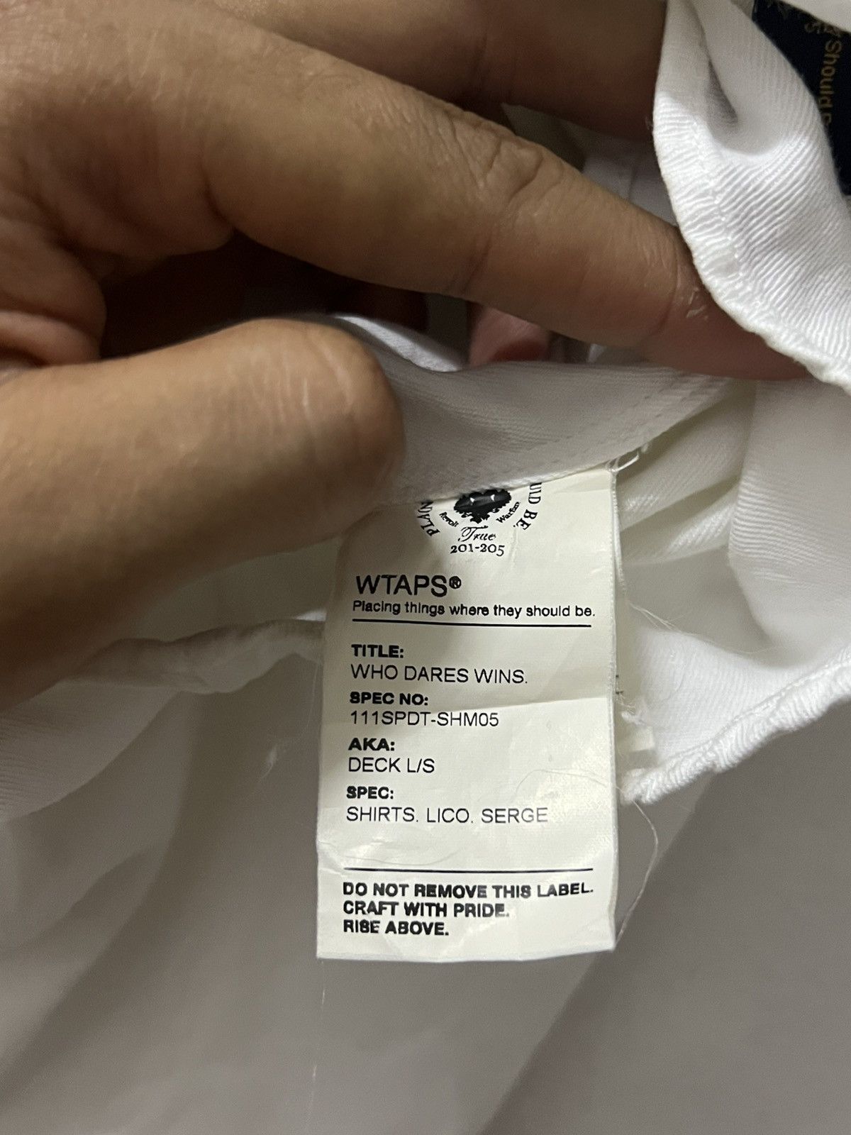 Wtaps WTAPS White Long Sleeve Button Up Shirt Size US M / EU 48-50 / 2 - 9 Thumbnail