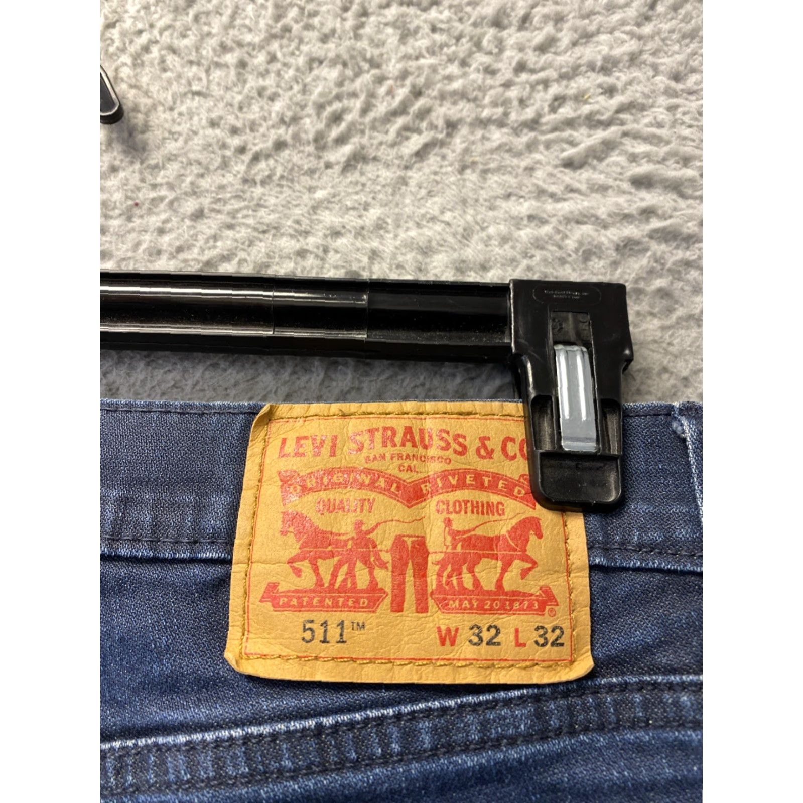 Levi's Levi's Jeans Men's 32x32 Slim Fit Denim Dark Blue 511 Size US 32 / EU 48 - 4 Thumbnail