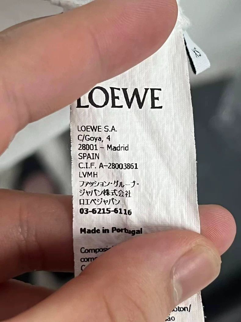 Loewe LOEWE Embroidered Logo printed fake pocket round neck shor Size XS / US 0-2 / IT 36-38 - 2 Thumbnail
