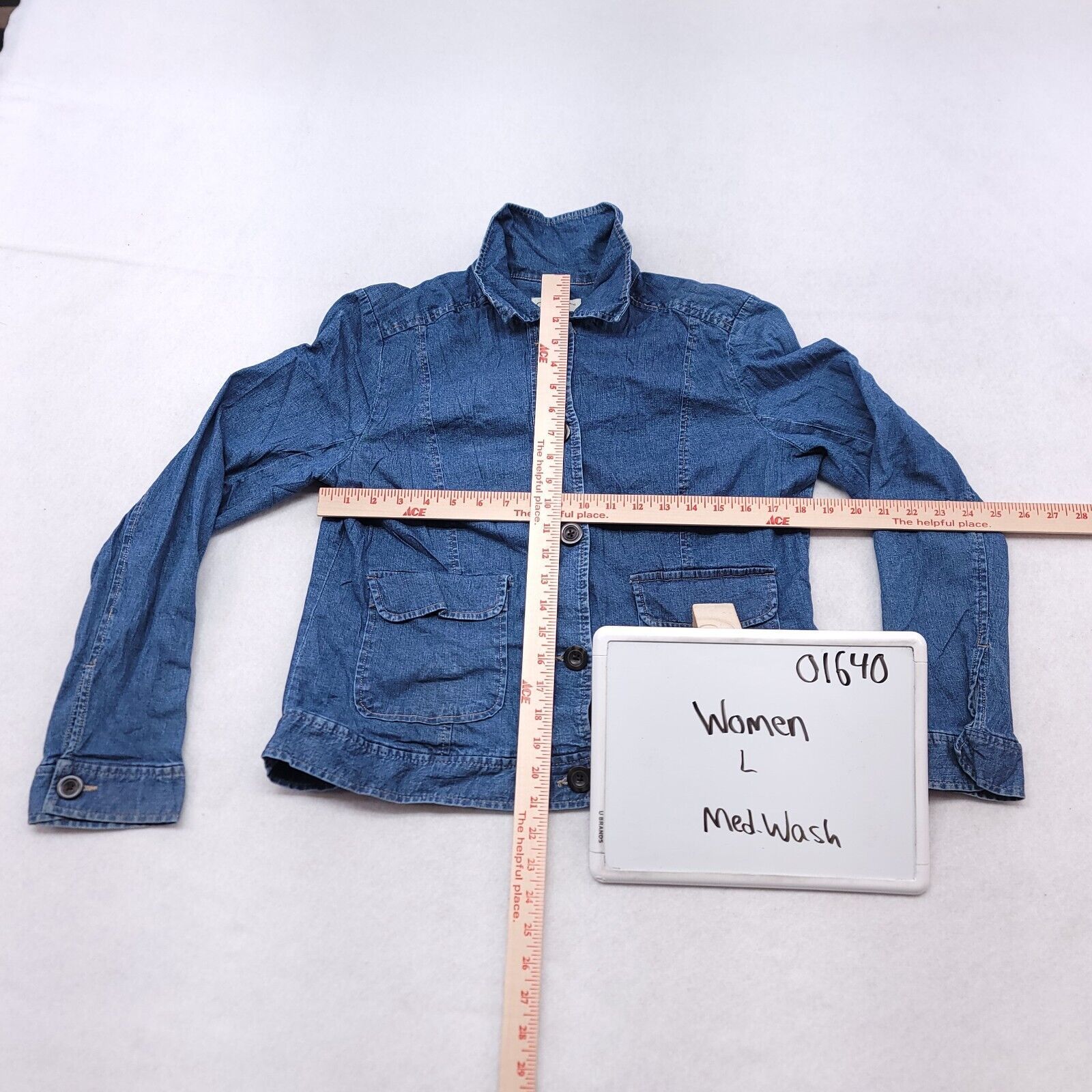 Cherokee Cherokee Button Up Casual Jean Jacket Womens Size Large Blue Size L / US 10 / IT 46 - 6 Thumbnail