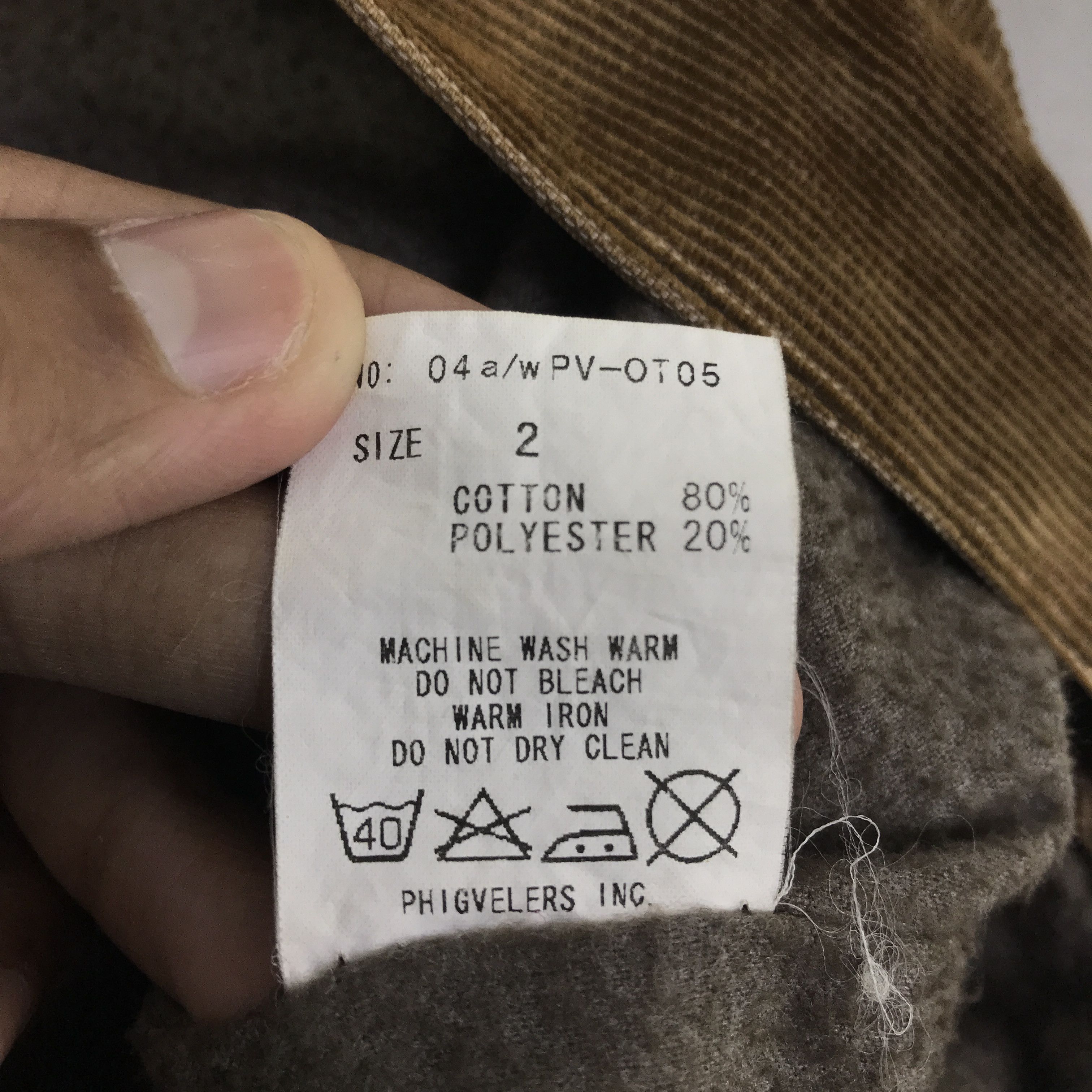 PHIGVEL MAKERS & Co. Vintage Phigvel cordury sun Faded Jacket K87B4 Size US L / EU 52-54 / 3 - 15 Thumbnail