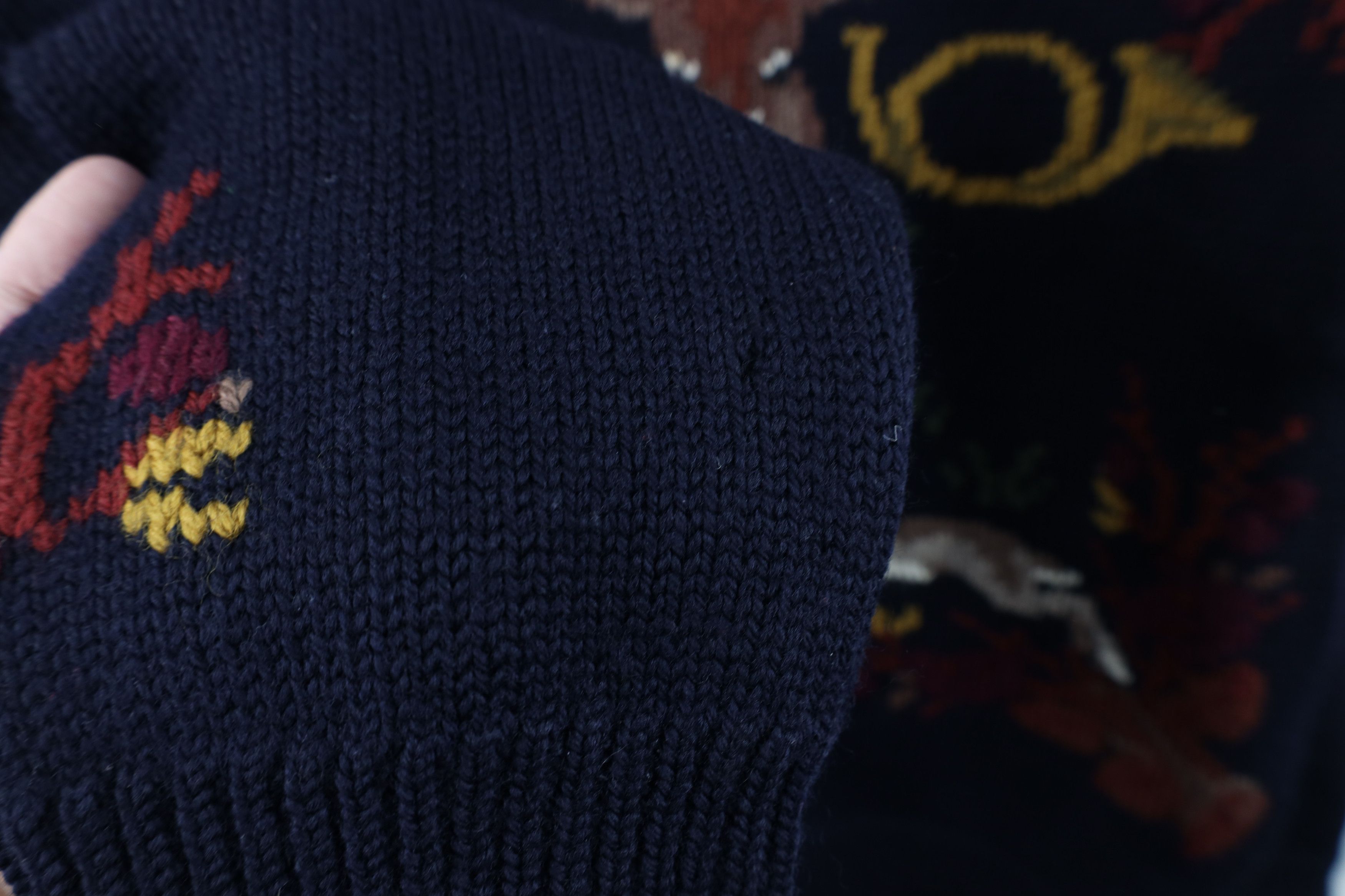 Vintage Vintage 70s Streetwear Needlepoint Animal Knit Sweater Size L / US 10 / IT 46 - 8 Thumbnail