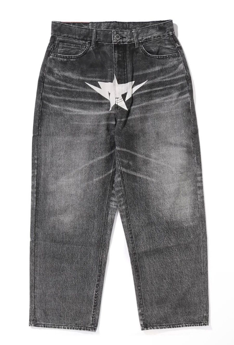 Bape BAPE Star Logo Washed Black Denim Jeans Size US 29 - 5 Thumbnail