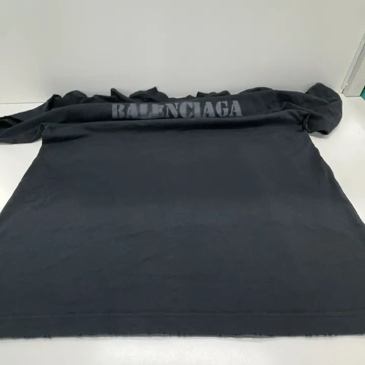 Balenciaga Balenciaga Balenciaga SS24 Black Logo Print Tshirt -2507 Size US XL / EU 56 / 4 - 8 Thumbnail
