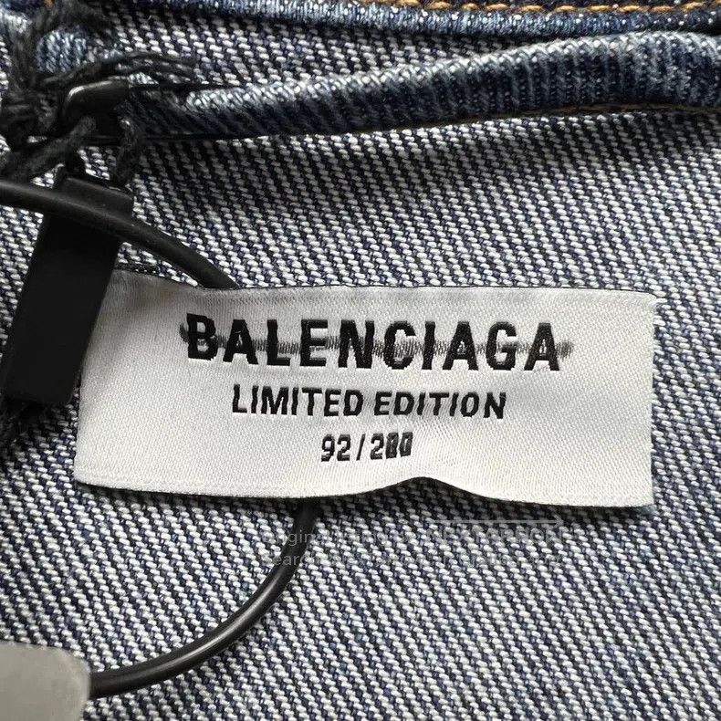 Balenciaga Balenciaga Fortnite washed blue distressed long-sleeve den Size US S / EU 44-46 / 1 - 3 Thumbnail