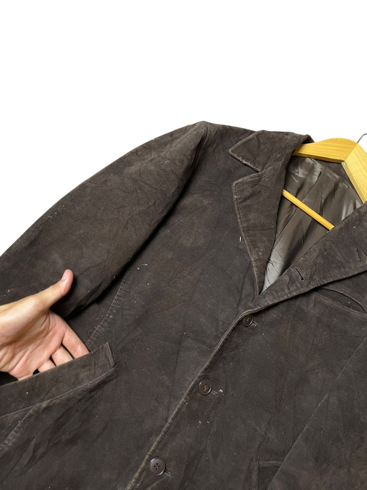 Japanese Brand × Takeo Kikuchi × Vintage Takeo Kikuchi Leather Suede Jacket (108) Size US XXS / EU 40 - 5 Thumbnail