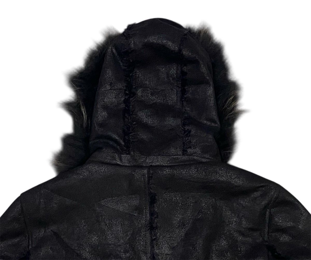 GOSTAR DE FUGA Fuga Waxed Faux Fur Suede Cotton Hoodie Jacket Size M / US 6-8 / IT 42-44 - 7 Thumbnail